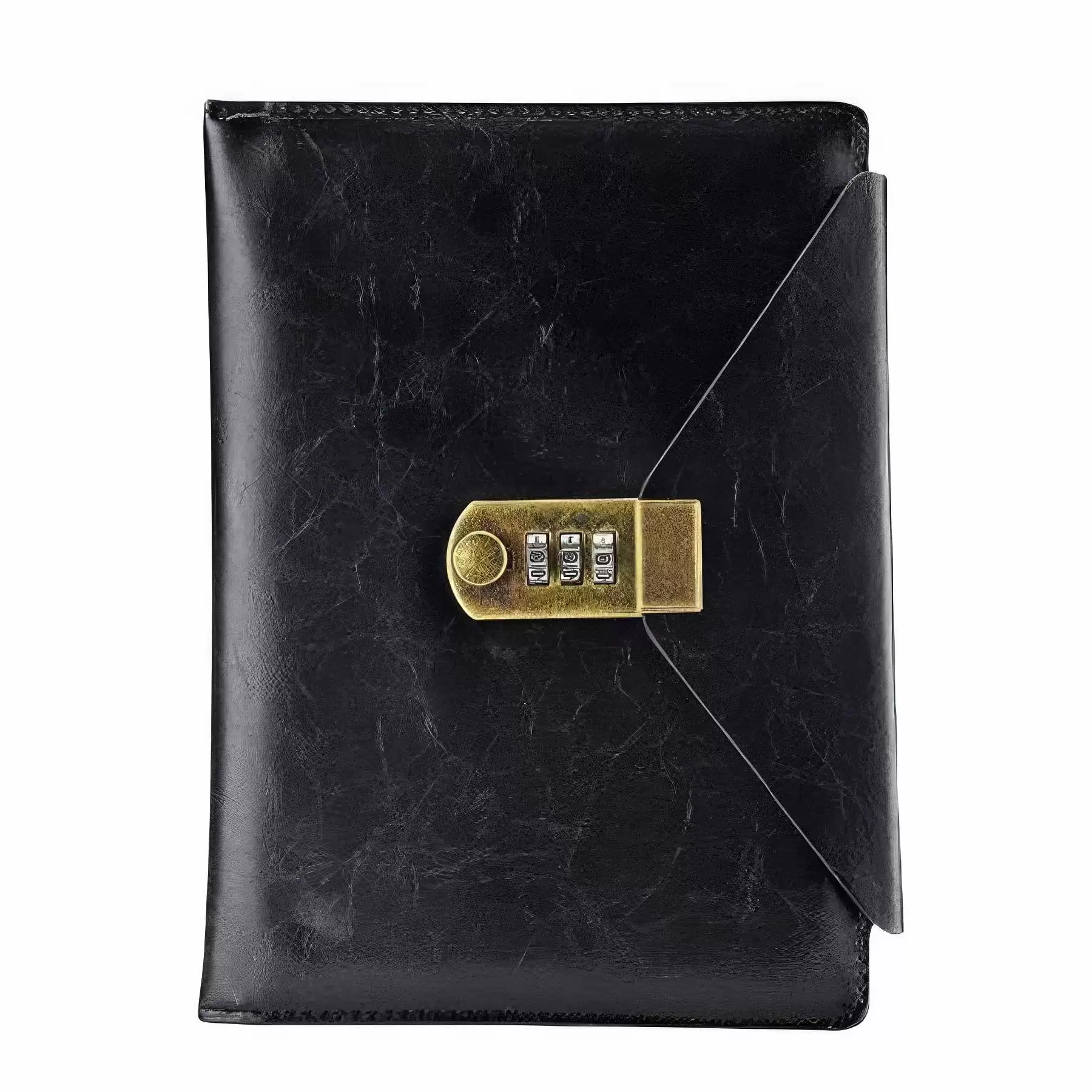 PU Leather A5/A6/B5 Notebook with Locks - Image 2