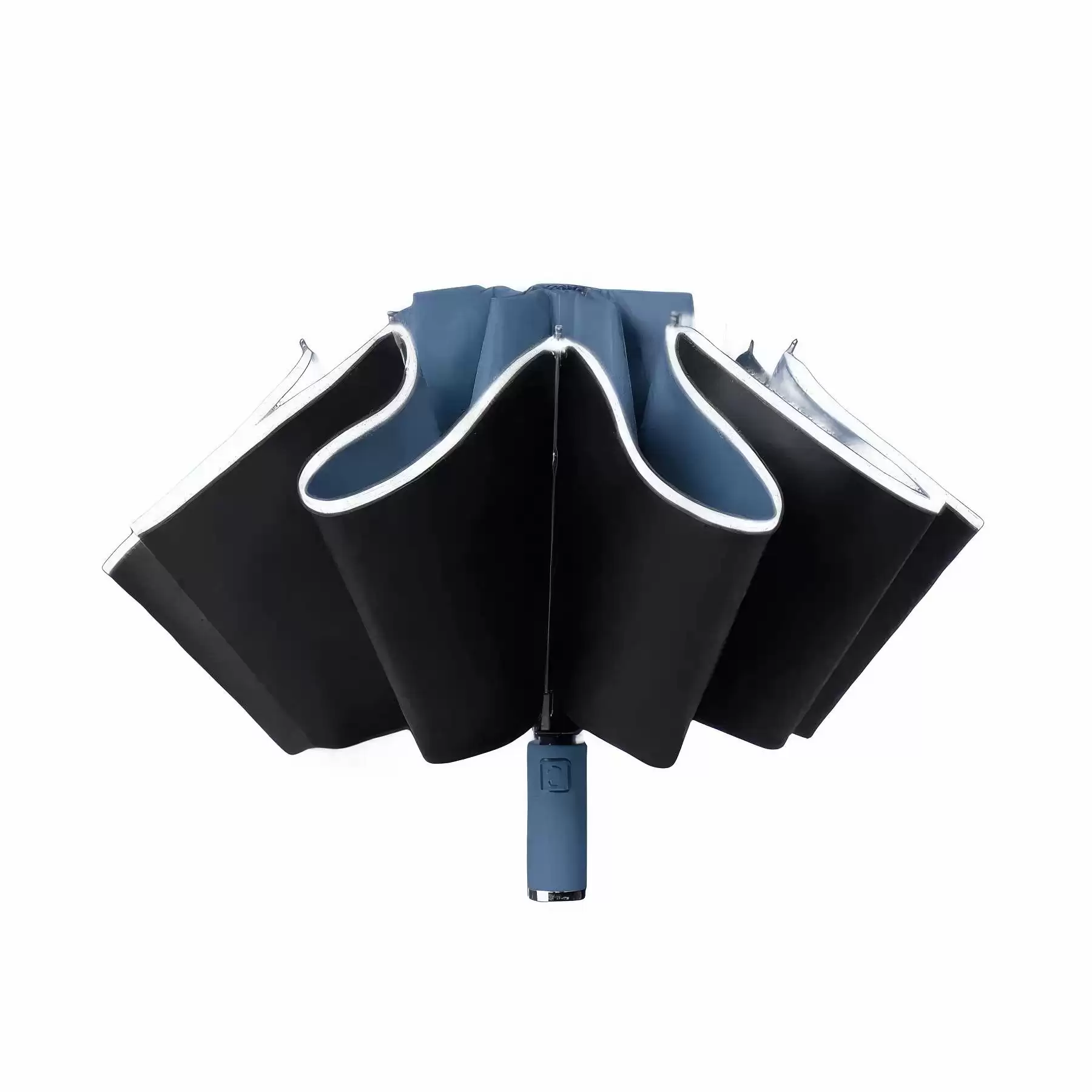 Windproof Travel Compact Folding Reverse Umbrella&reflective - Image 2