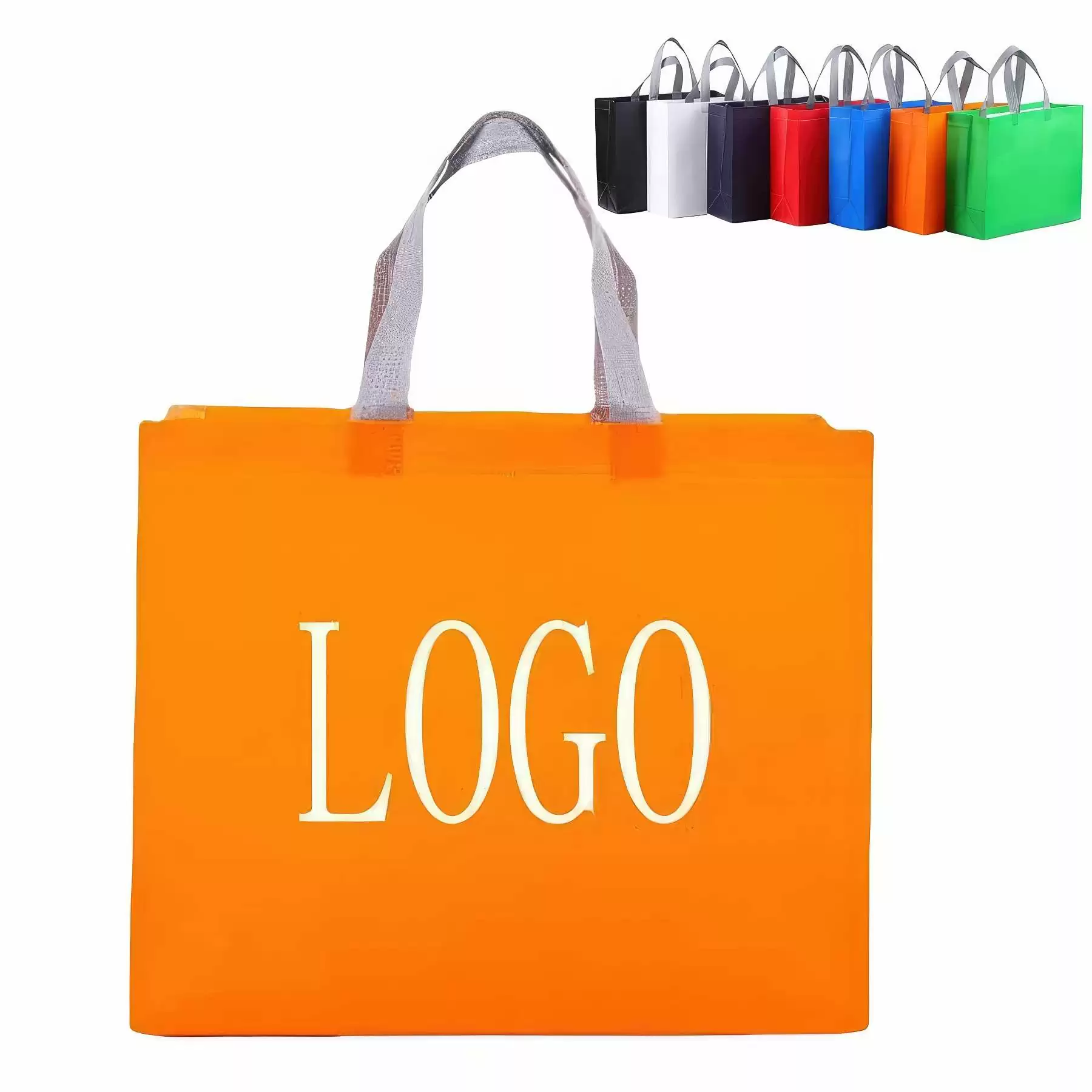 Non-woven Portable Clothing Shopping Bag with Bottom&Side
