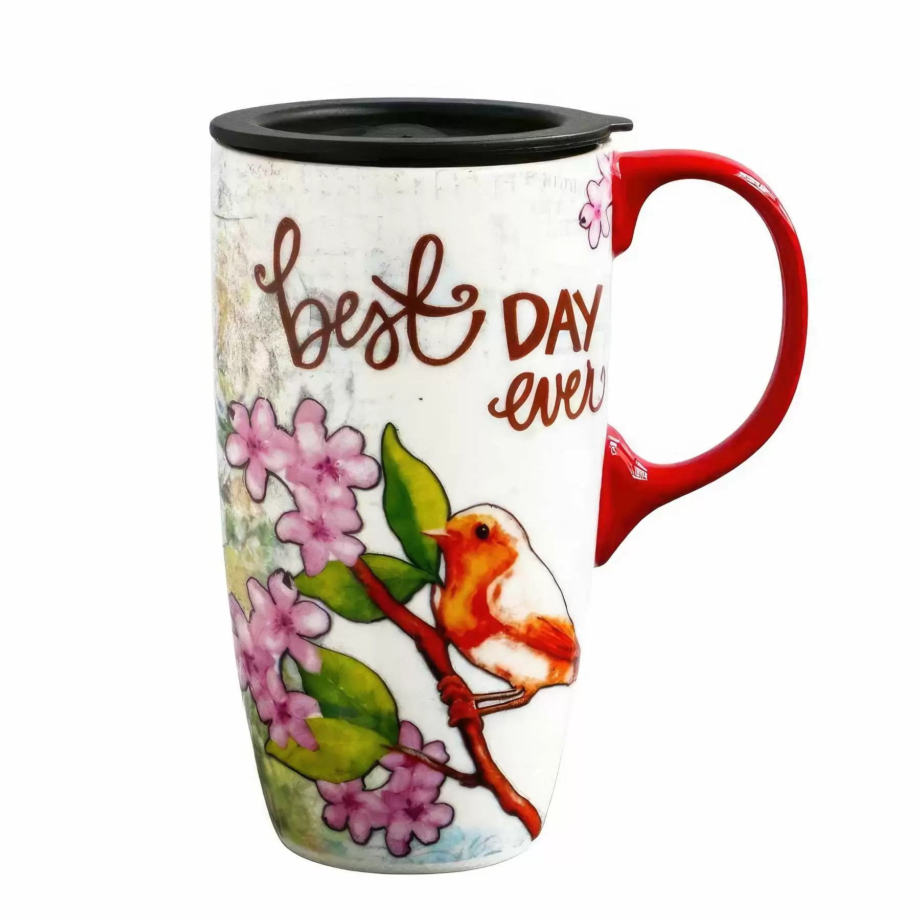 Large Capacity Ceramic Mug With Lid - Image 2