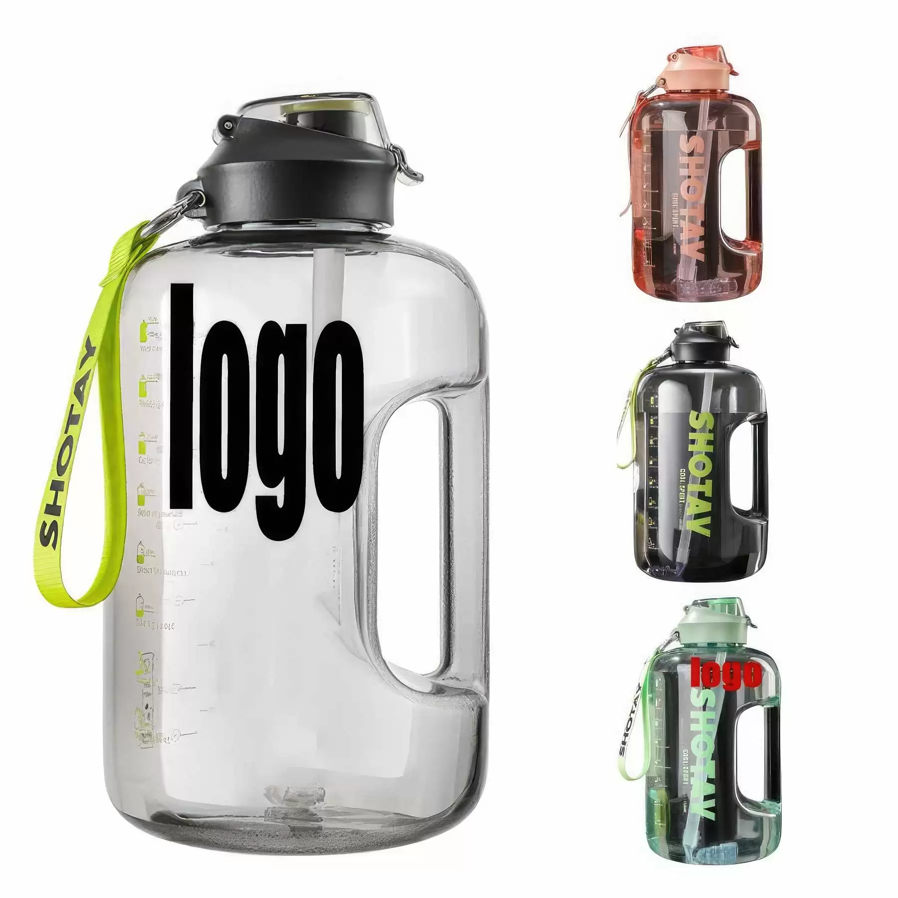 128oz Large Capacity Outdoor Fitness Sports Water Bottle