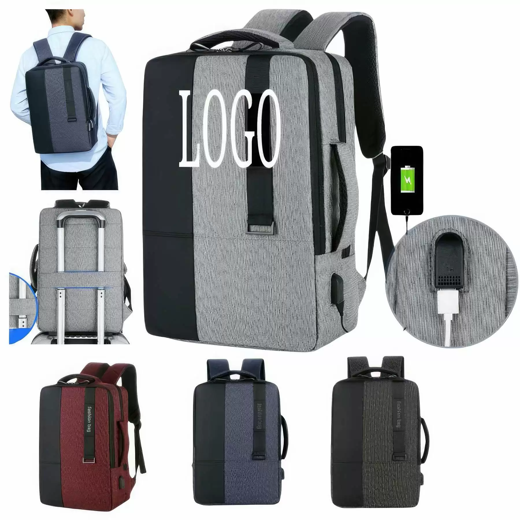 Laptop Backpacks with USB Charging Port