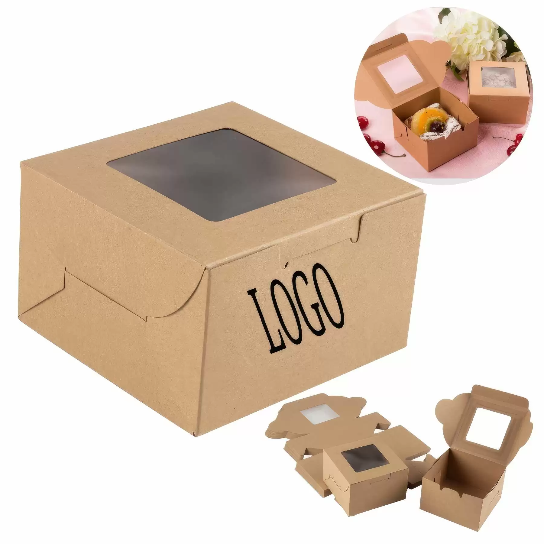 West Point Cake Packaging White Card Box