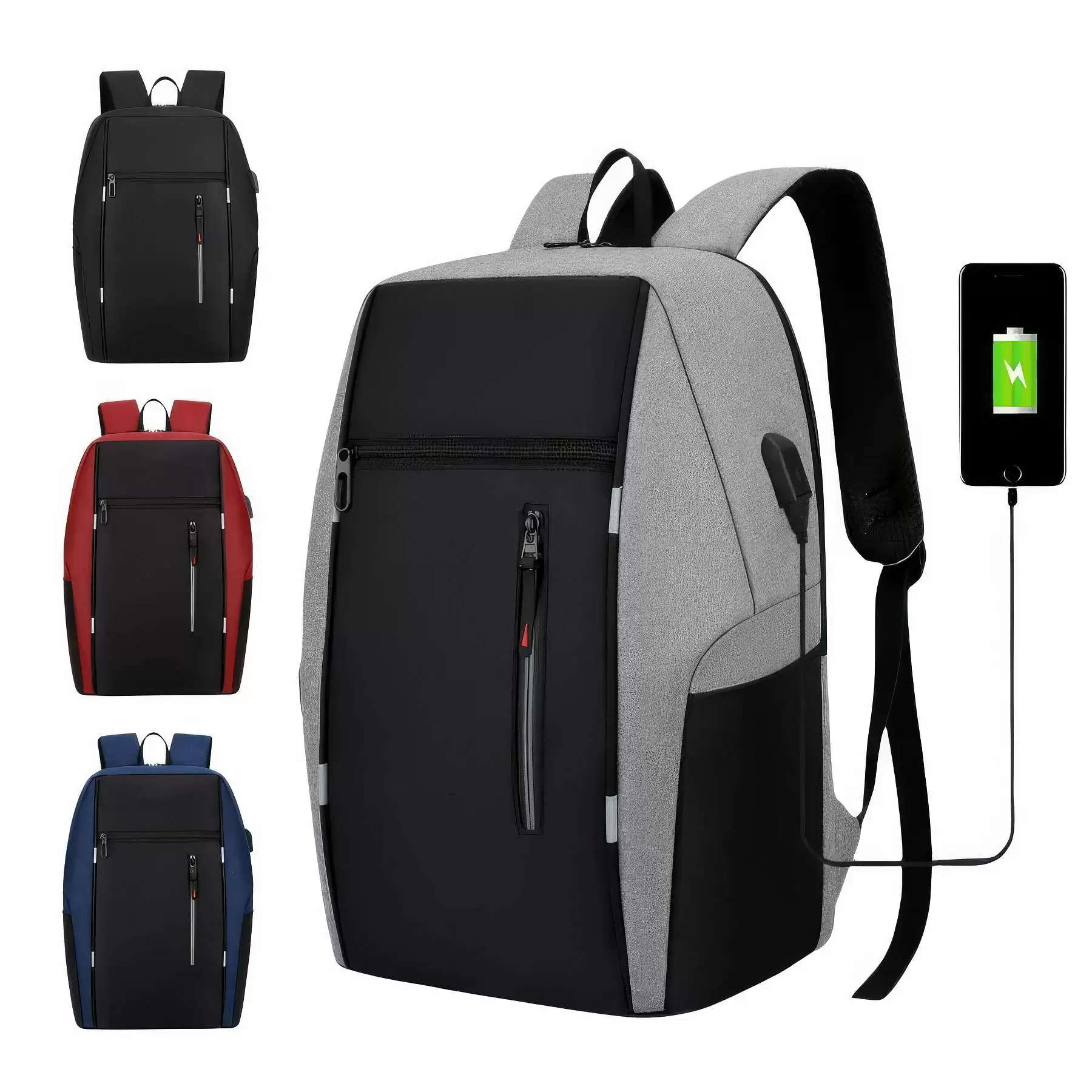 Customized Business Casual Backpacks with USB Port