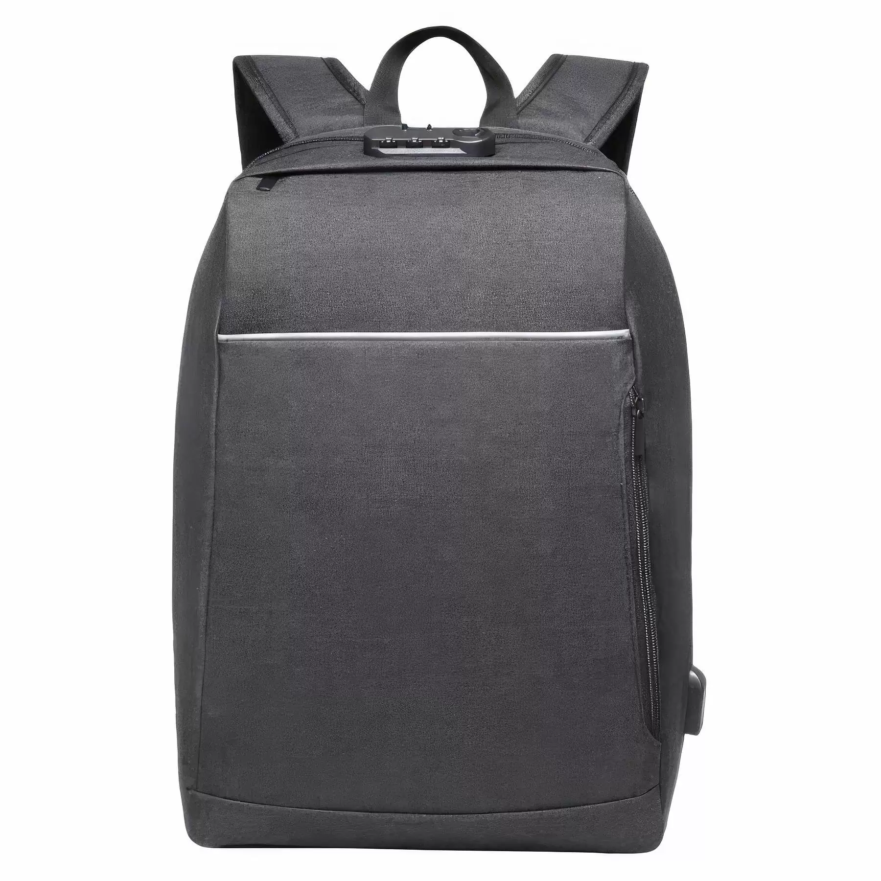 Custom Simple Anti-Theft Backpacks with USB Port - Image 2
