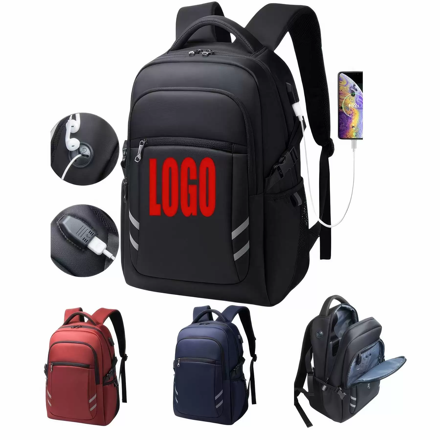 Wear-resistant And Waterproof Travel Backpacks With USB Port