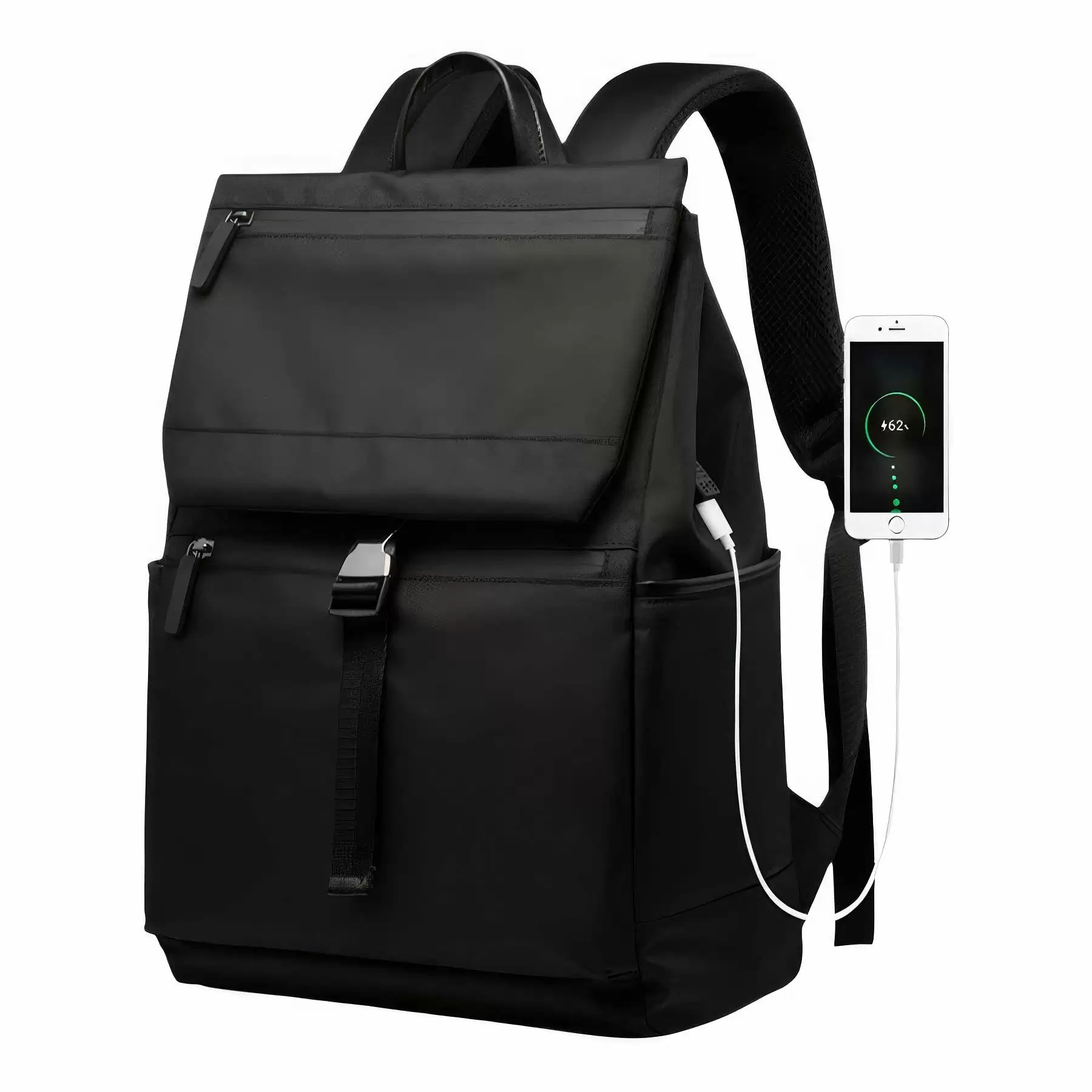 Custom Travel Athletic Men's Bag With USB Port Anti Theft - Image 2