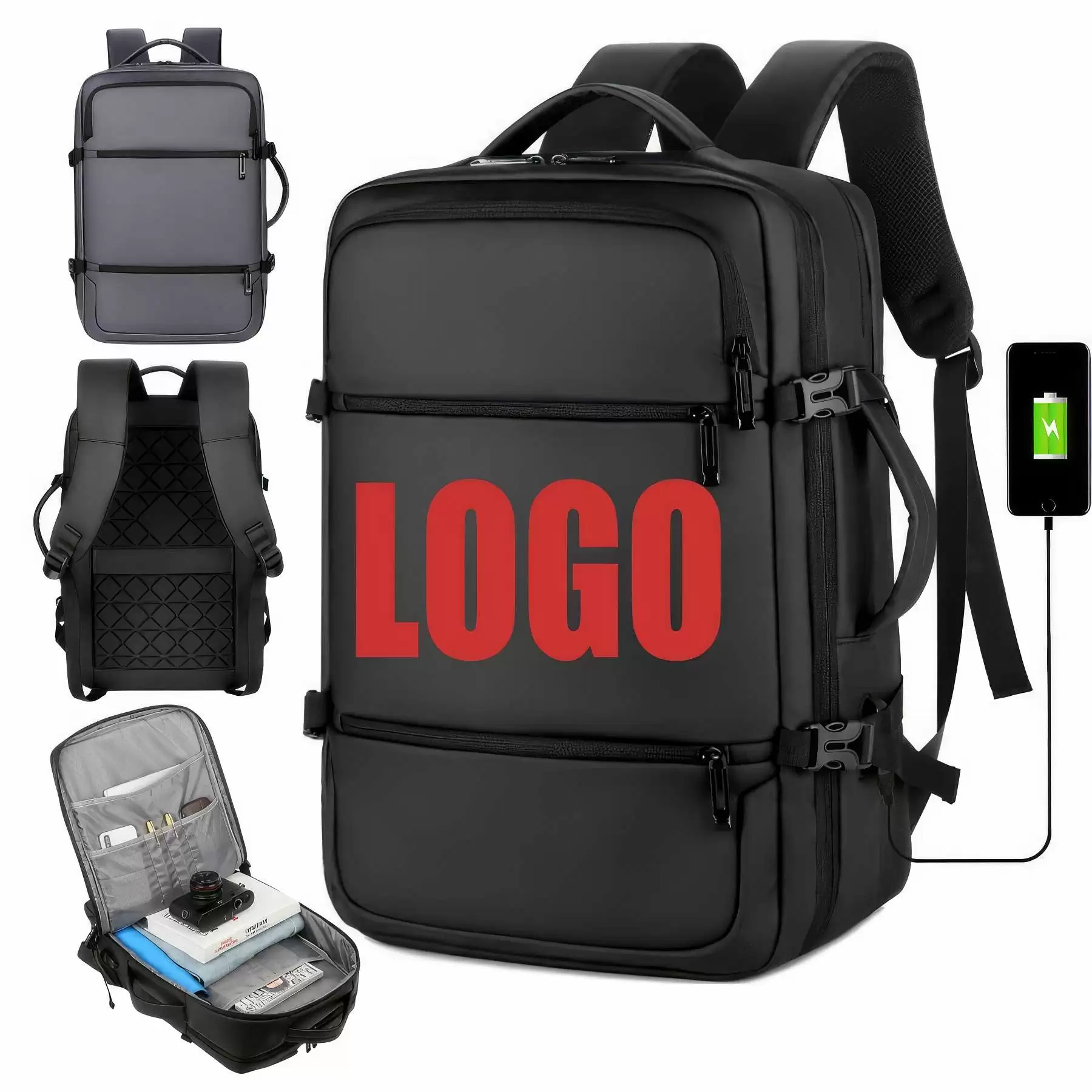 Custom Waterproof Travel Bags With USB Port