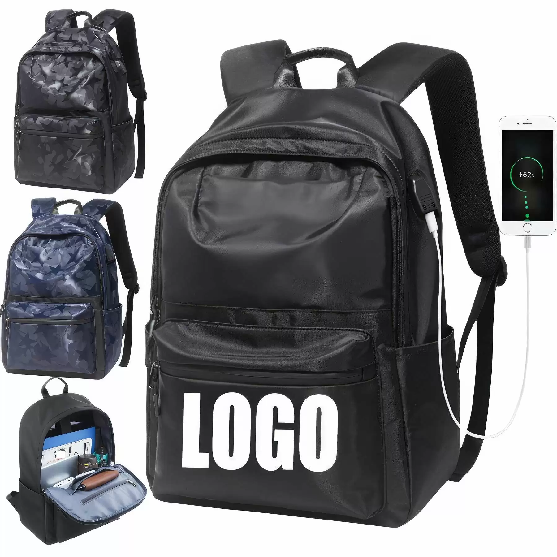 Business Laptops Backpacks With USB Charging Port