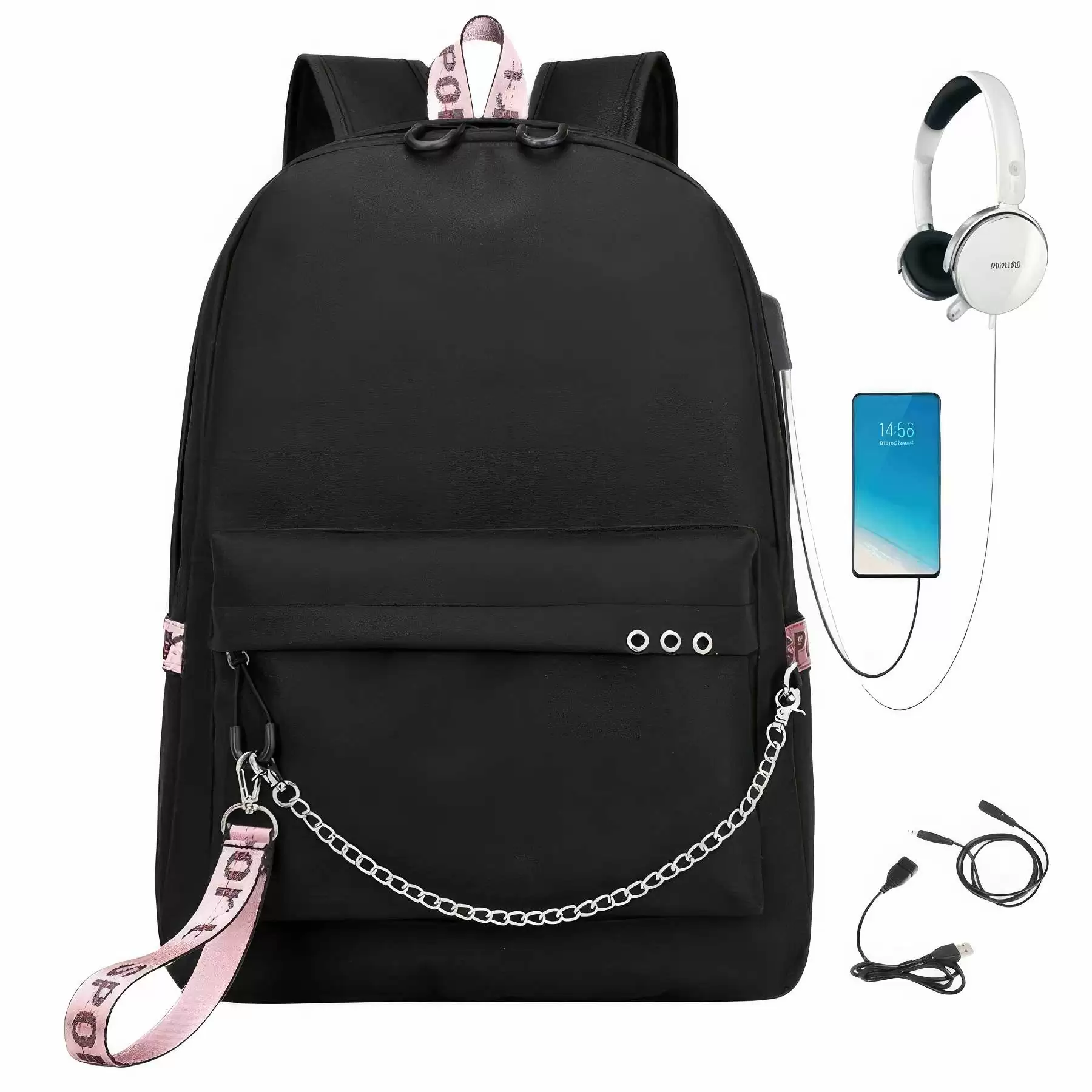 Custom Travel Laptops Backpacks with USB  Port - Image 2