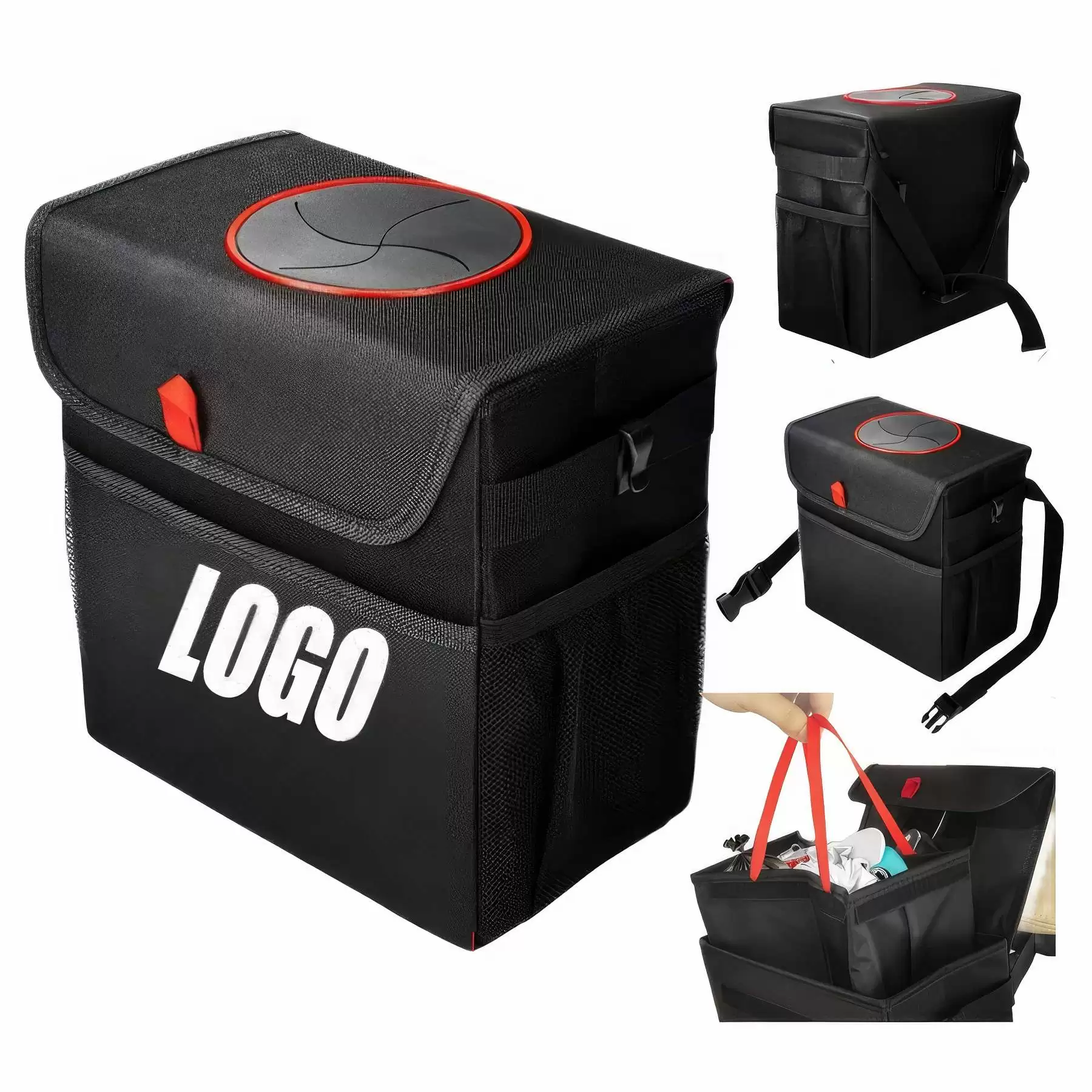 Waterproof Collapsible Trash Can Convenient Hanging Car