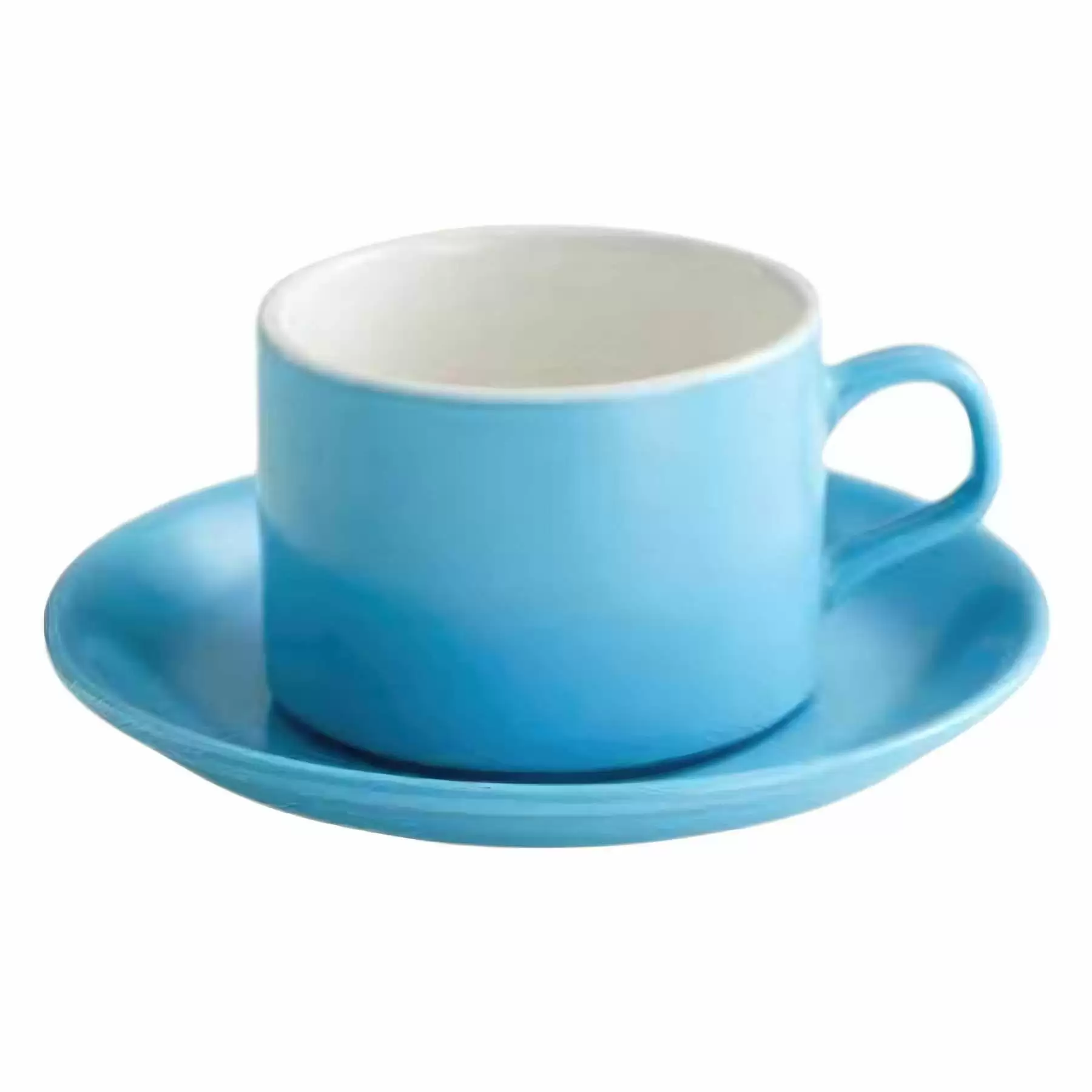 2.7OZ Color Aviation Coffee Cup and Saucer & Latte Mug - Image 2