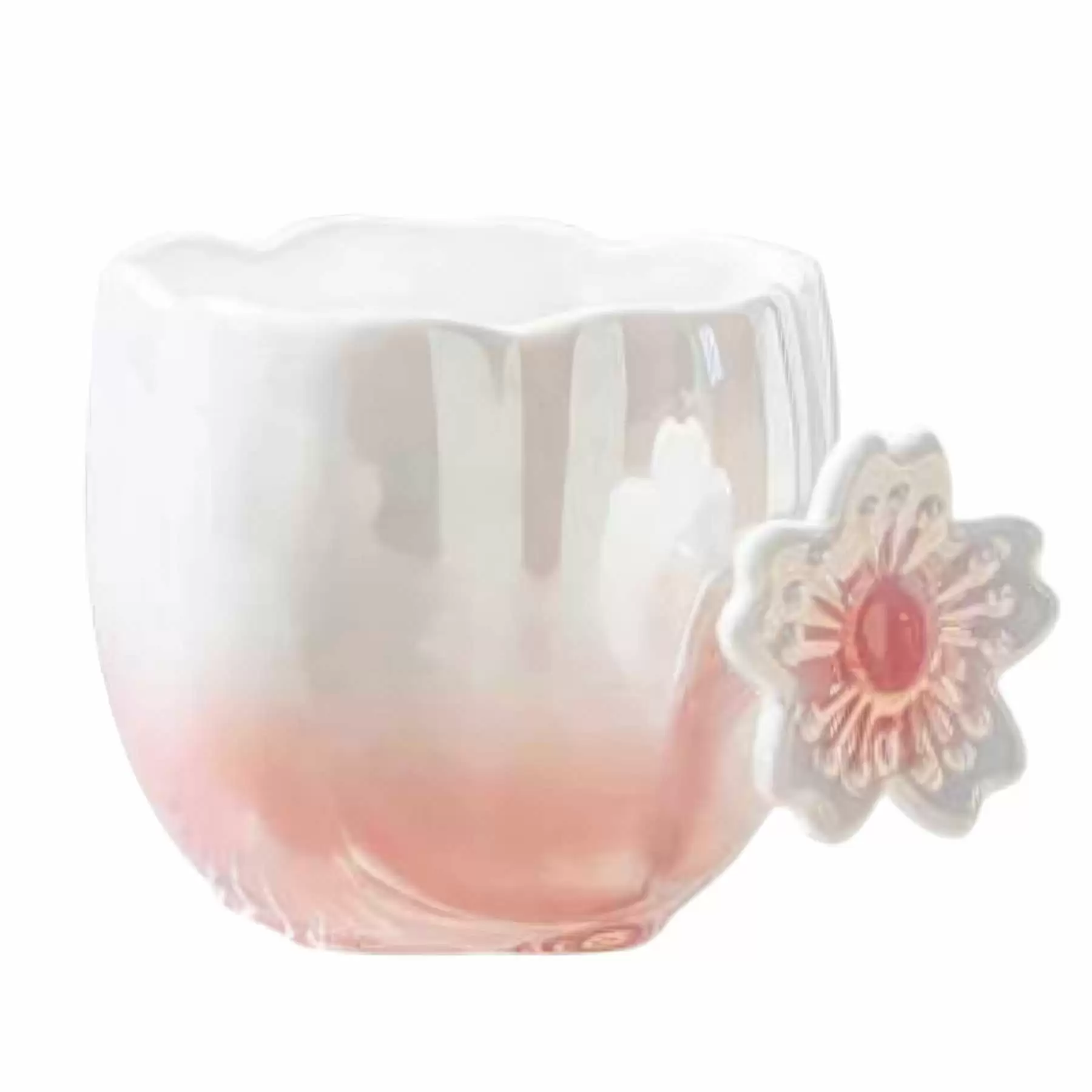 12OZ Gradient Cherry Blossom Ceramic Mug&Coffee Cup - Image 2