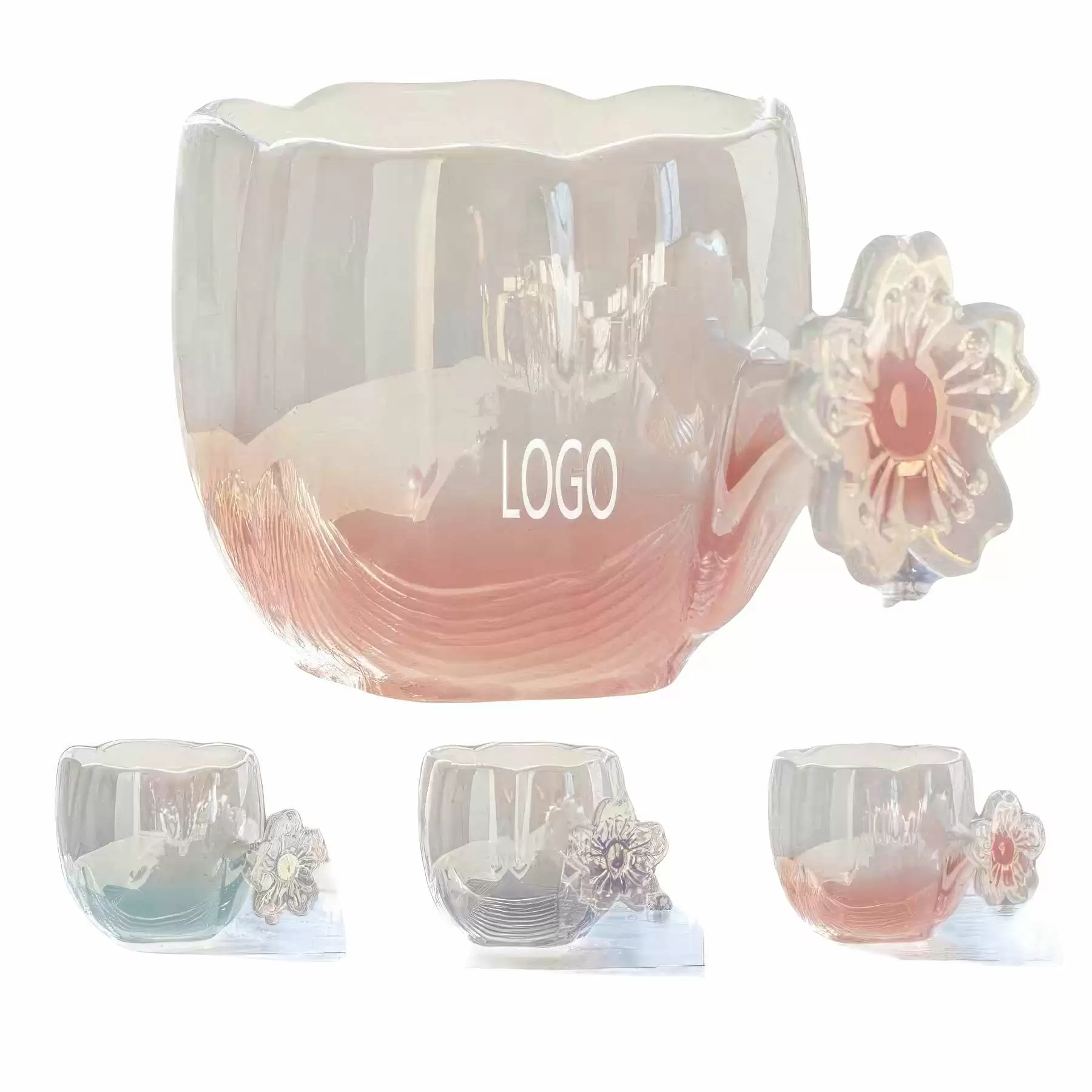 12OZ Gradient Cherry Blossom Ceramic Mug&Coffee Cup