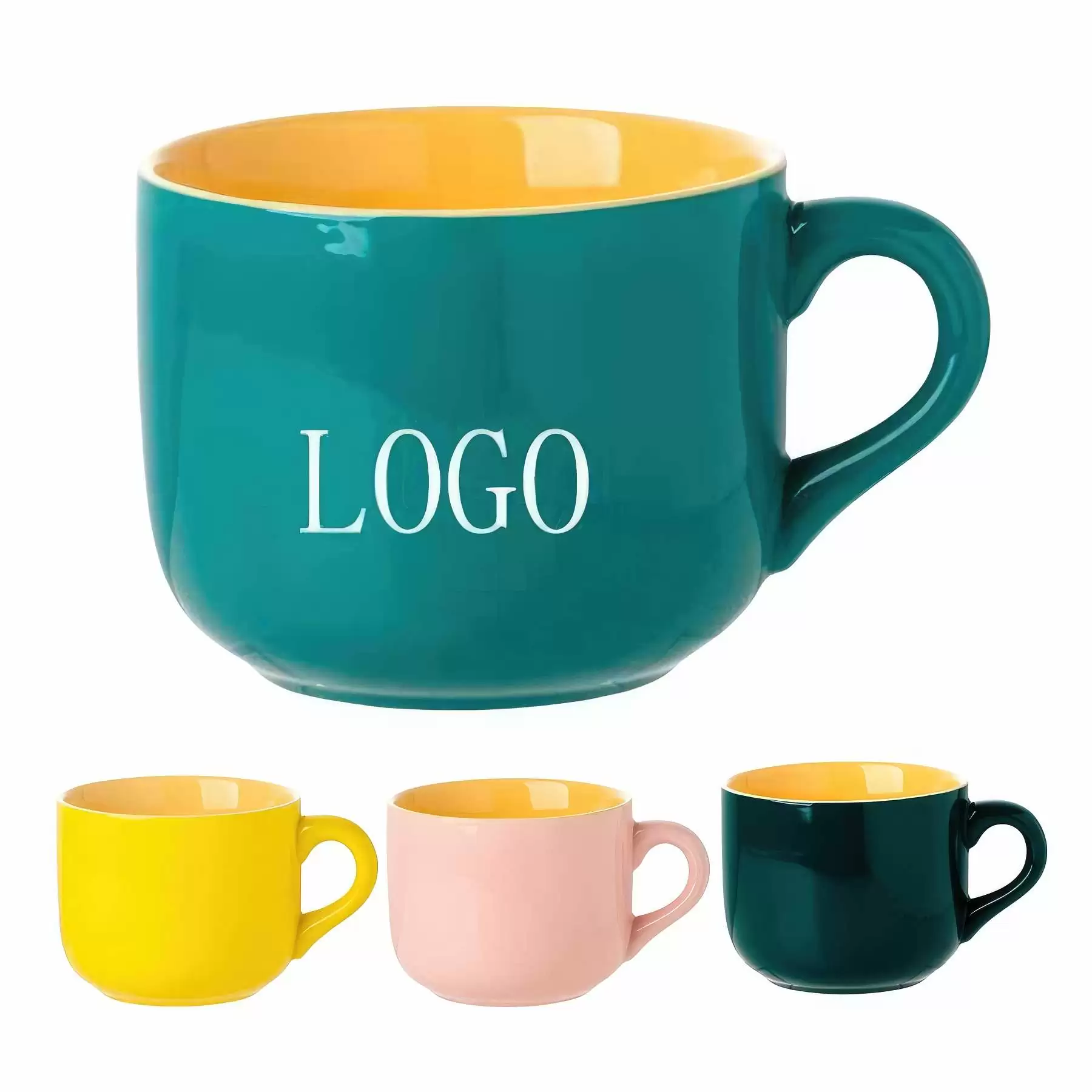 Large-Capacity Thickened Heat-resistant Ceramic Handle Mug