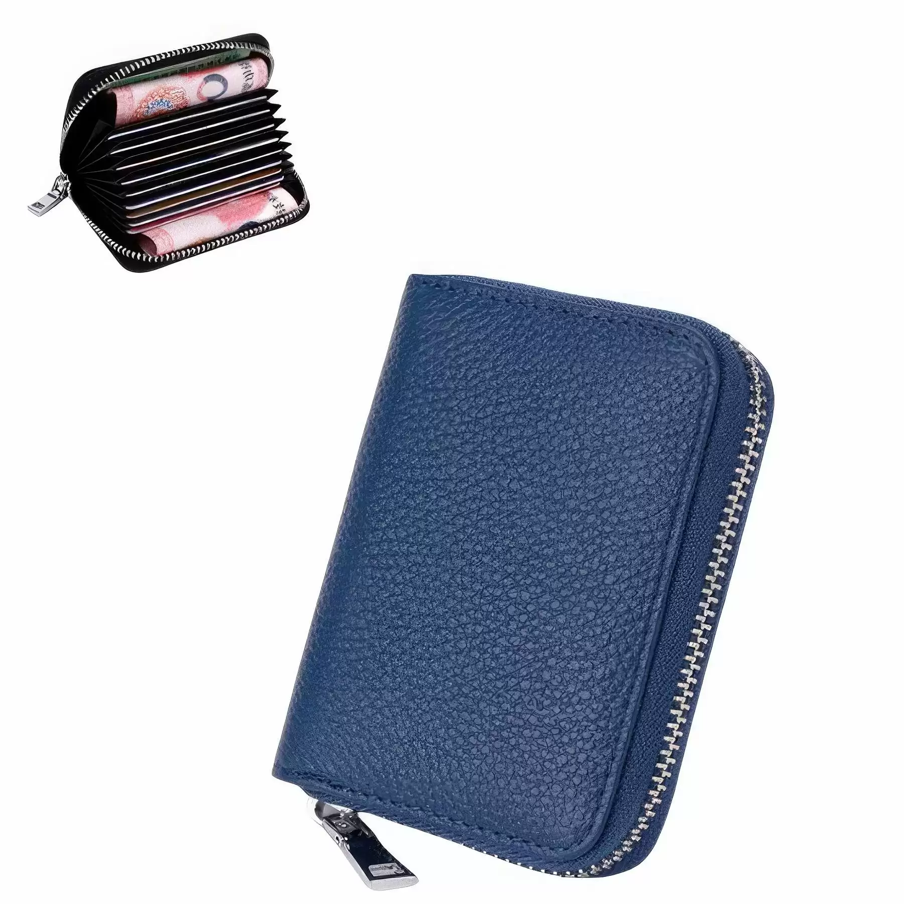 First Layer Leather Organ Multi-Card Wallet Card Holder - Image 2