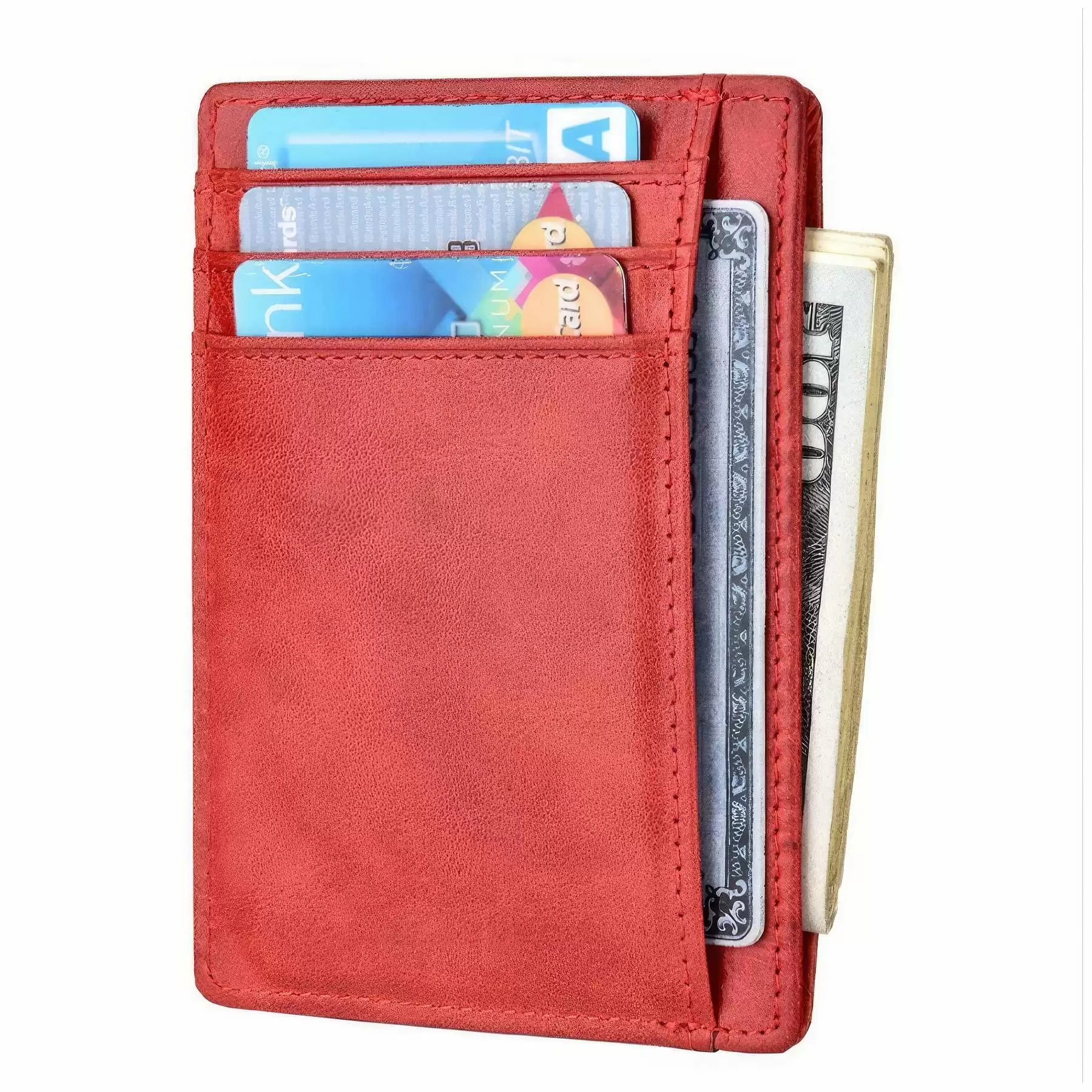 Leather RFID Anti-theft Card Bag - Image 2