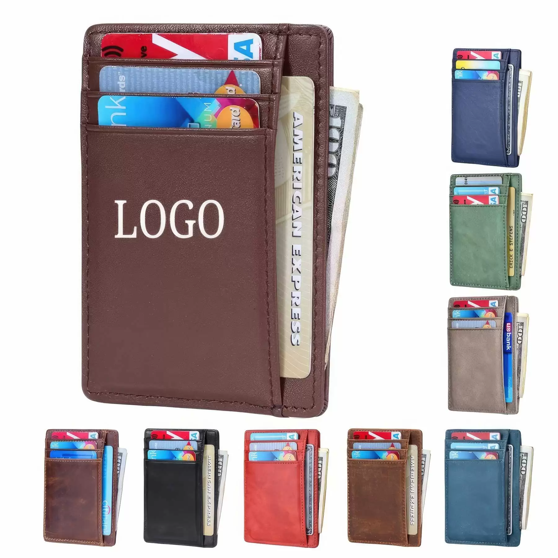 Leather RFID Anti-theft Card Bag