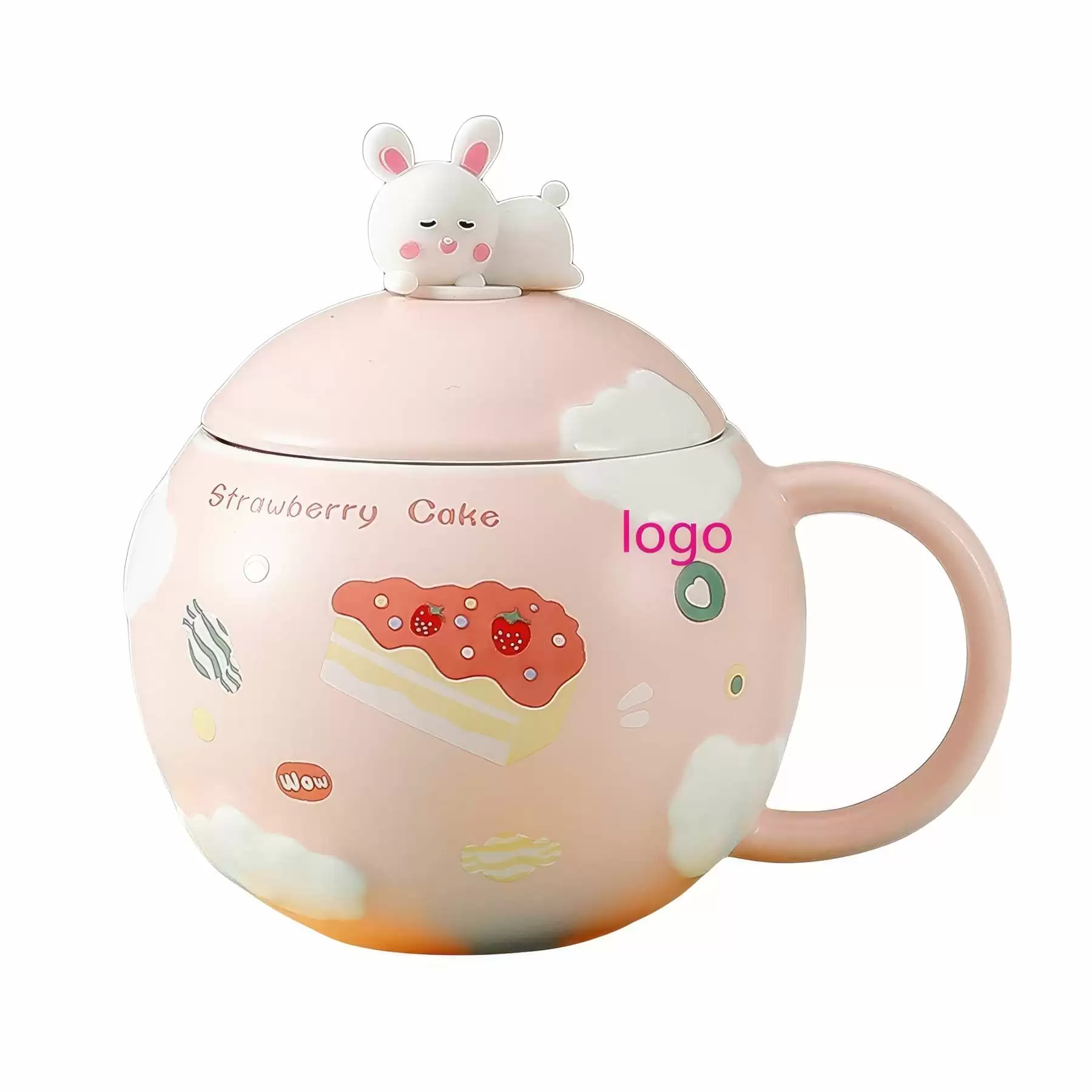 Ceramic Cartoon Rabbit Mug - Image 2