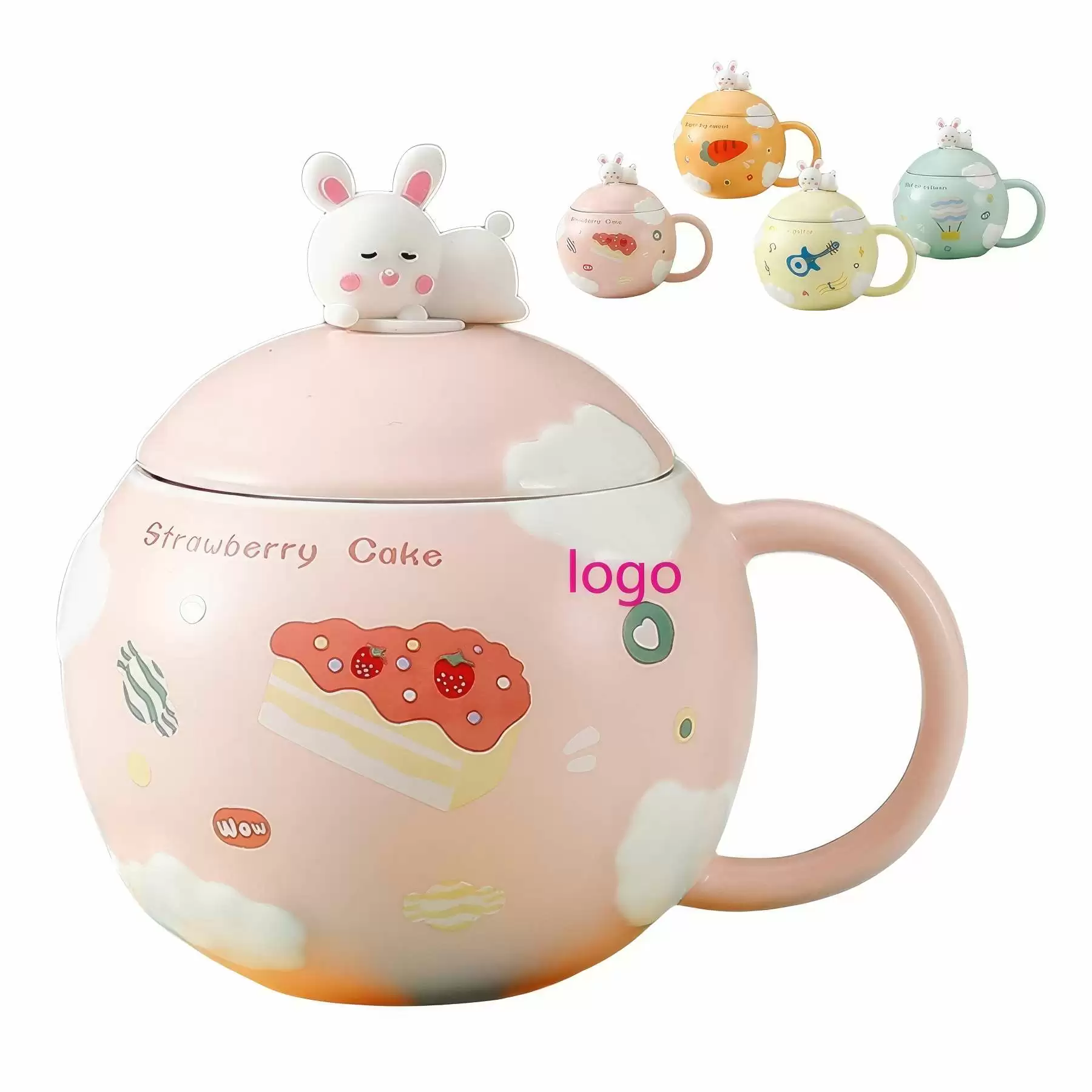 Ceramic Cartoon Rabbit Mug