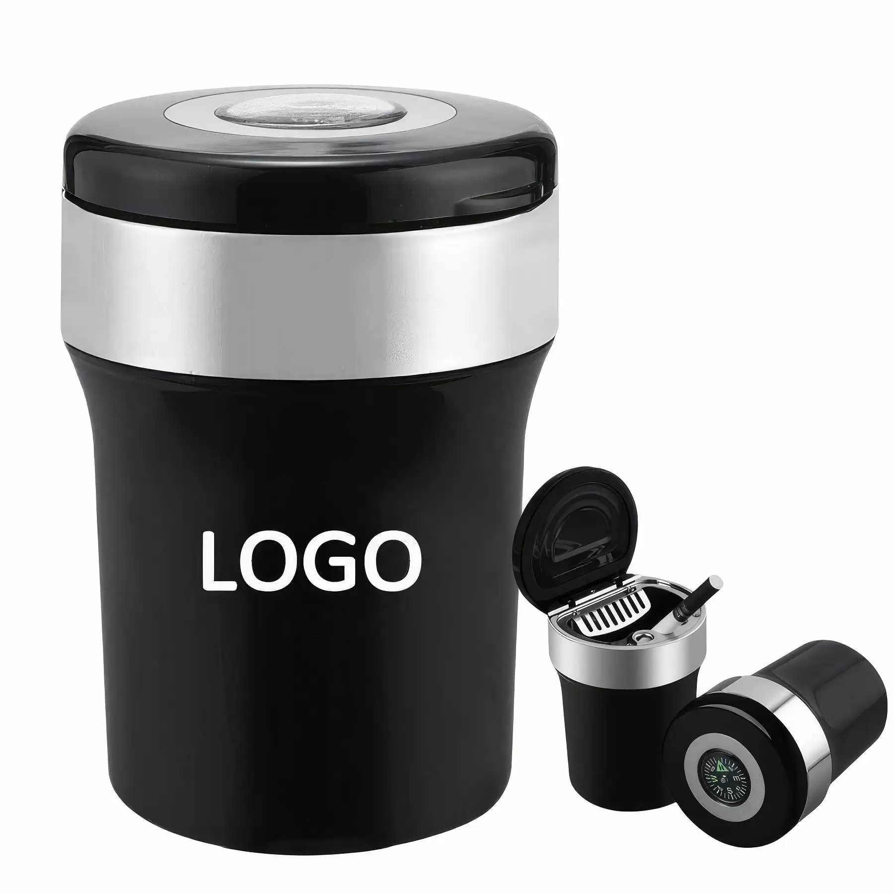 Smokeless Ashtray with Lid for Home and Car