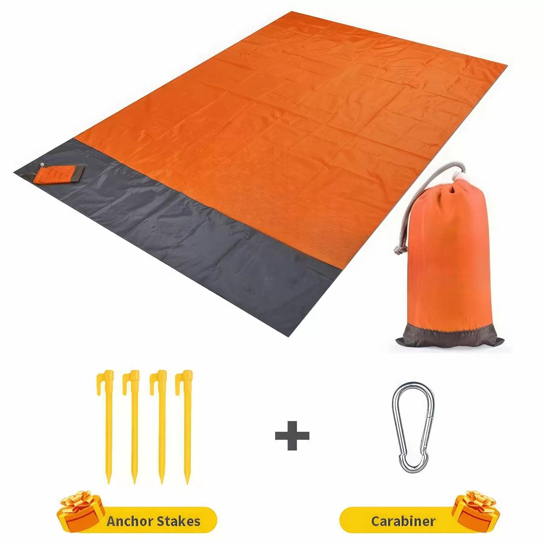 Oversized Lightweight Waterproof Sandproof Beach Blanket - Image 2
