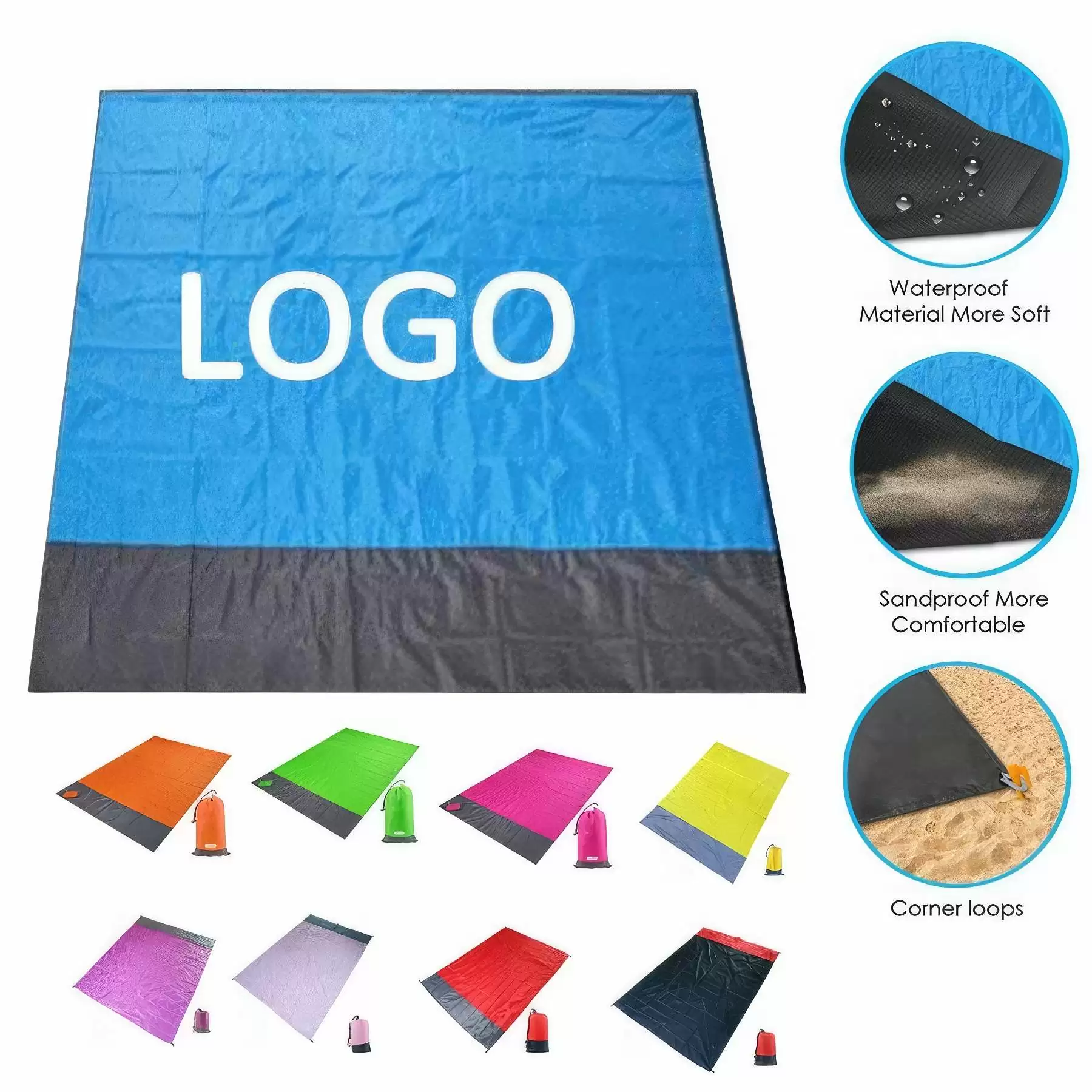 Portable Waterproof Sandproof Beach Mat