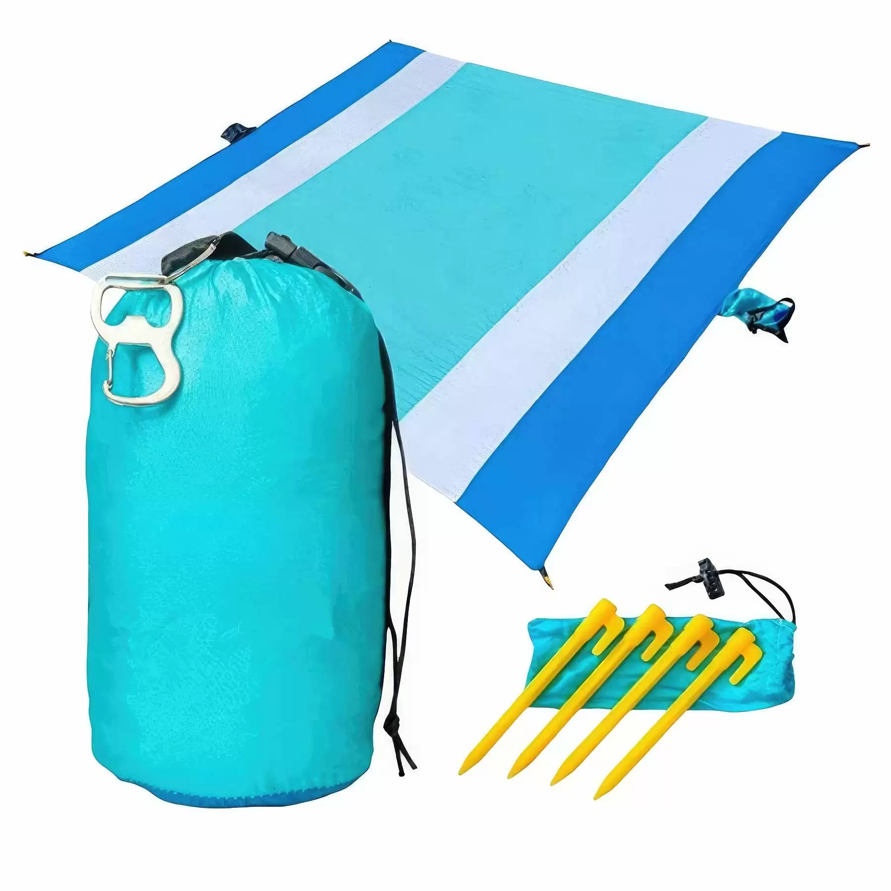 Oversized Lightweight Waterproof Sandproof Beach Blanket - Image 2