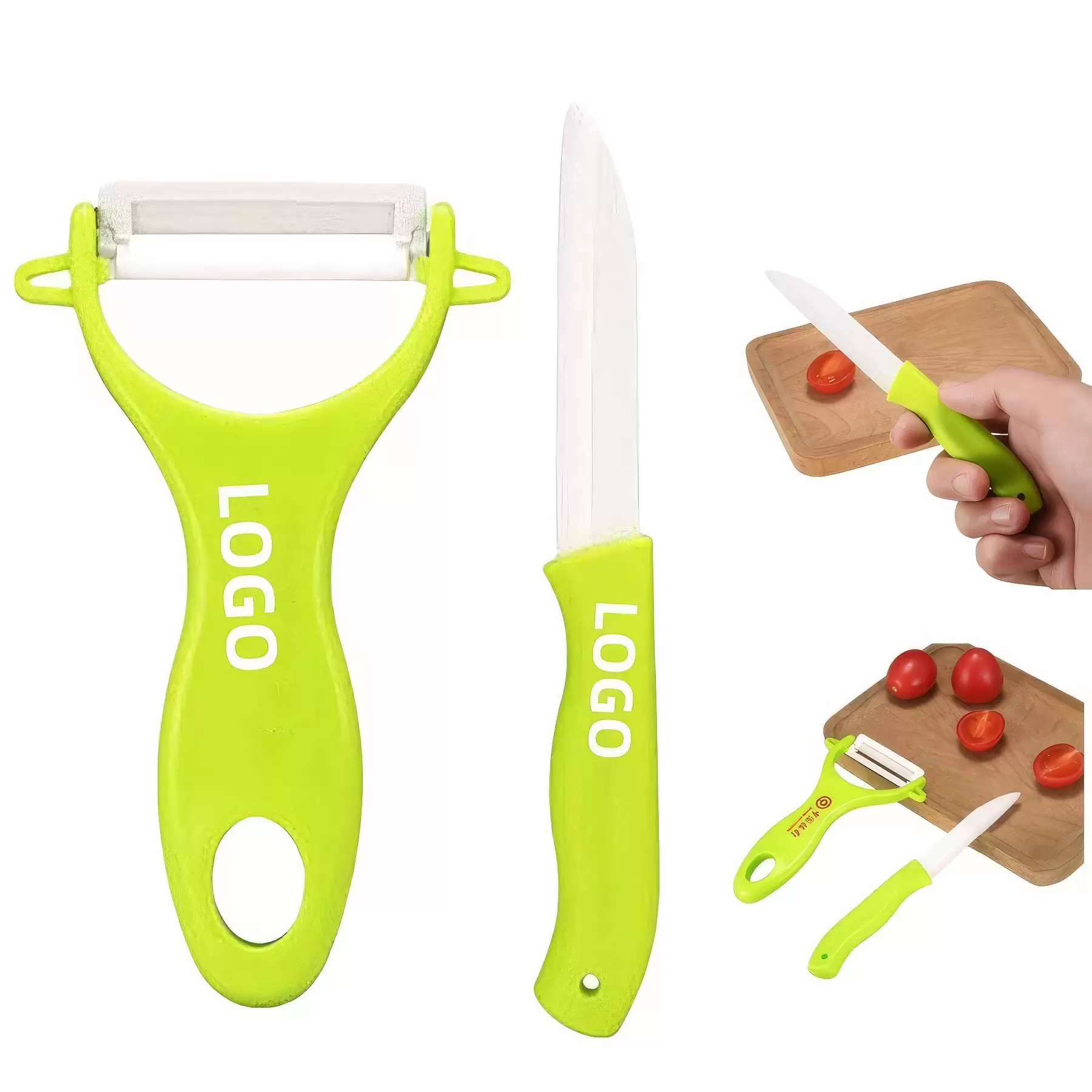 Ceramic Paring Knife and Vegetable Peeler