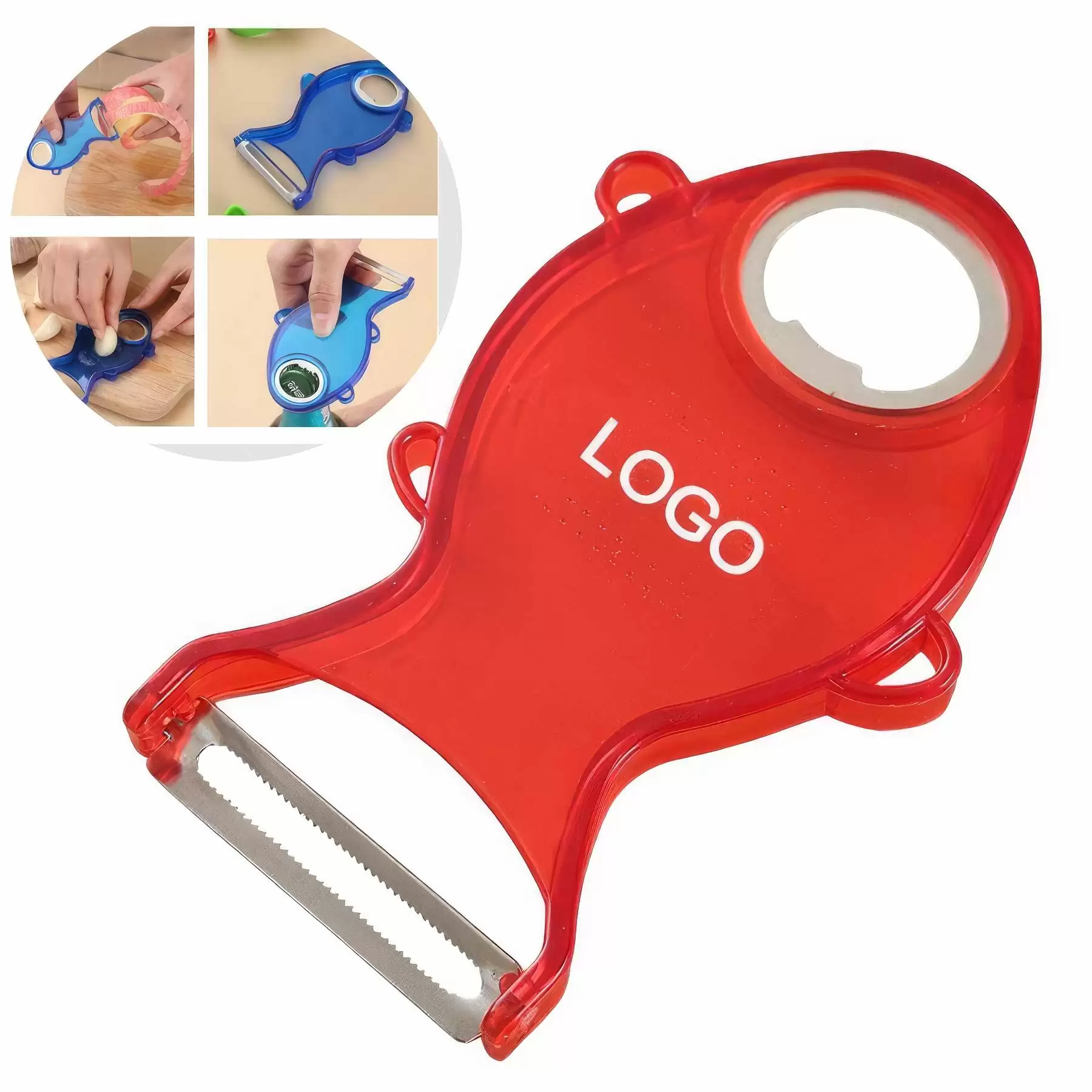 Multi-function Stainless Steel Peeler Beer Opener