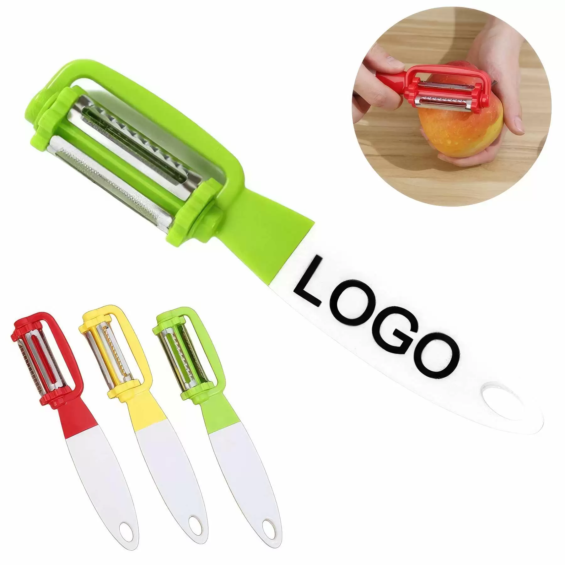 Rotary Multi-function Stainless Steel Peeler for Kitchen