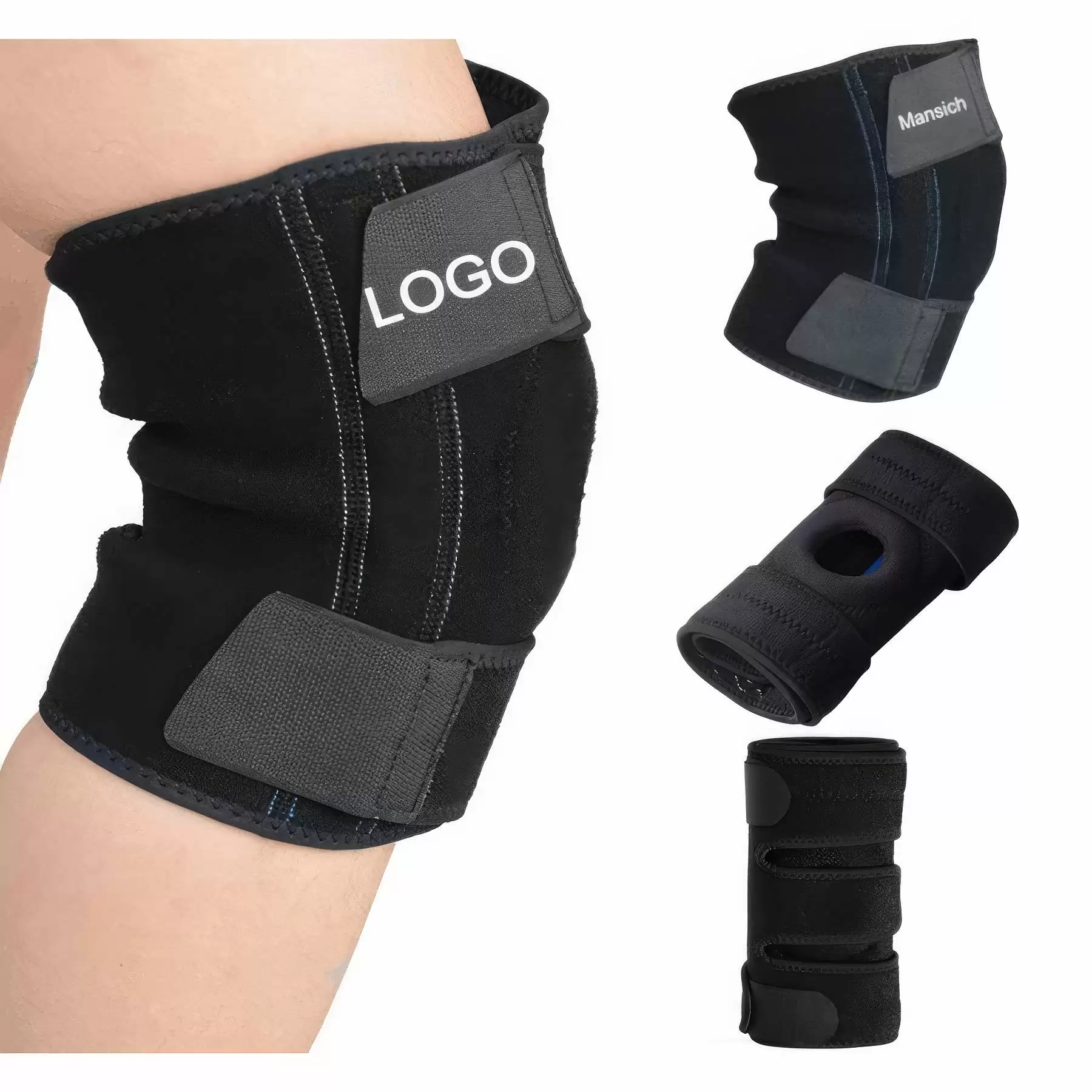 Adjustable Open-Patella Knee Support for Men Women