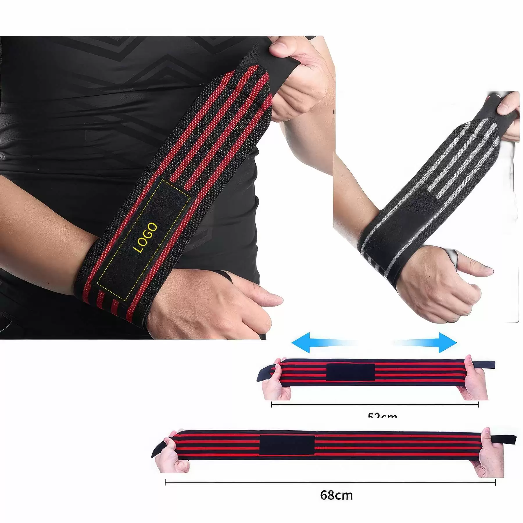 Flexible, Highly Elastic, Adjustable Wrist Brace