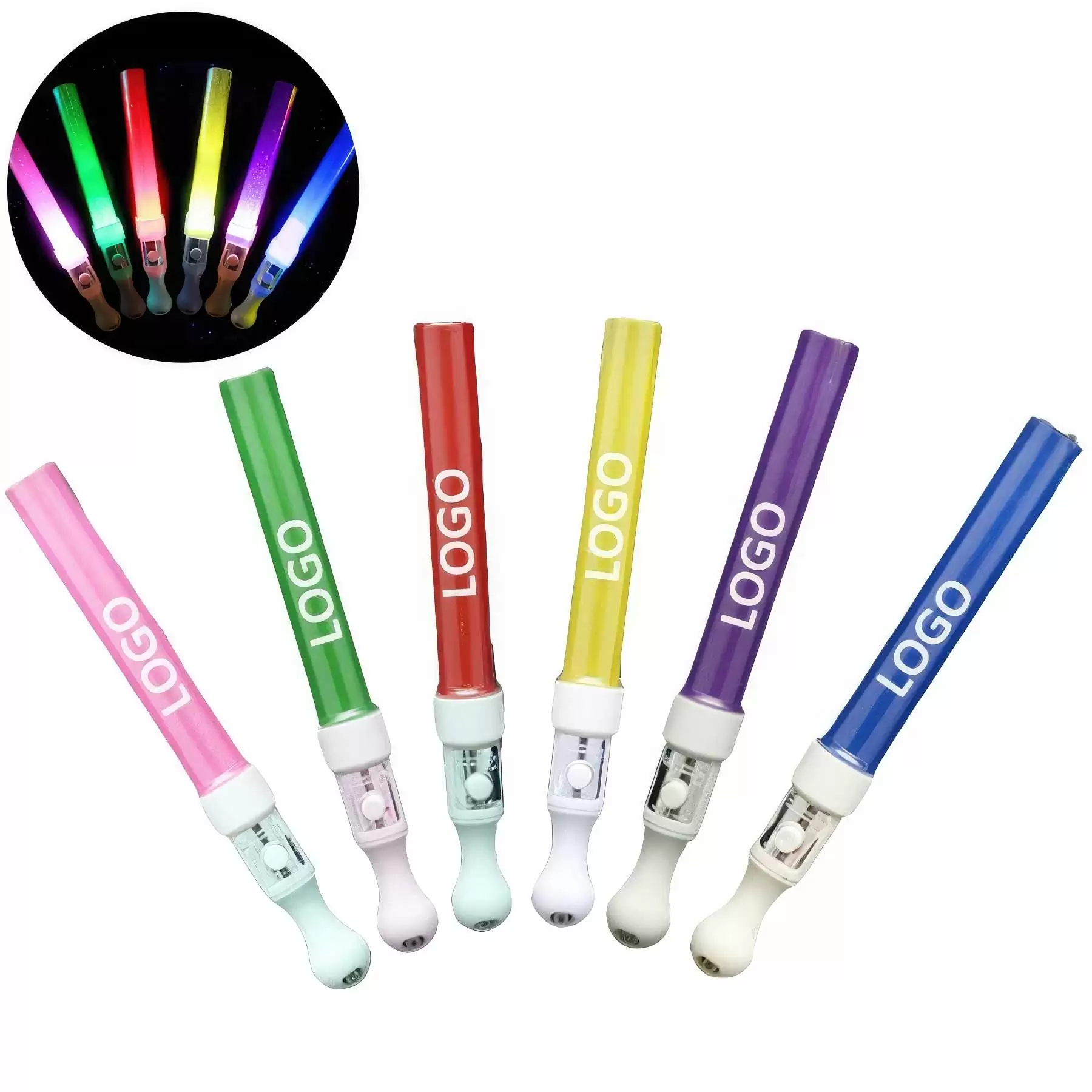 Multicolor Bright Flashing Light Sticks for Festivals