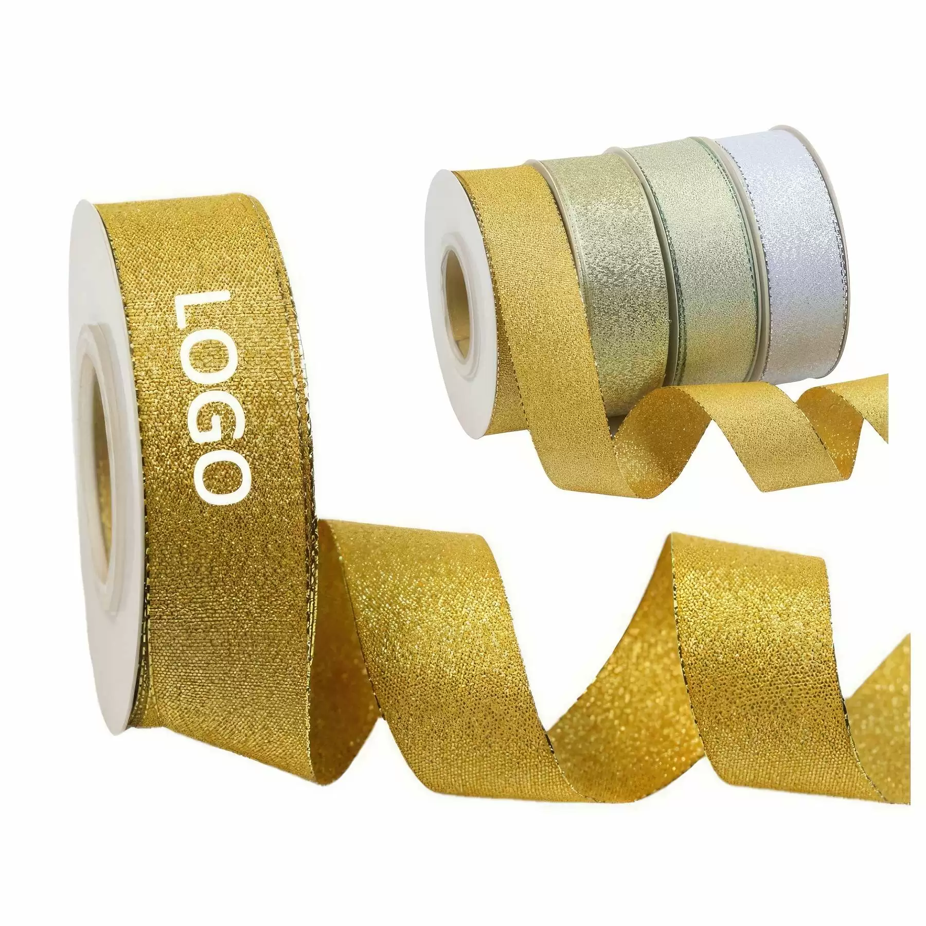 Sparkly Fabric Ribbon Perfect for Crafts