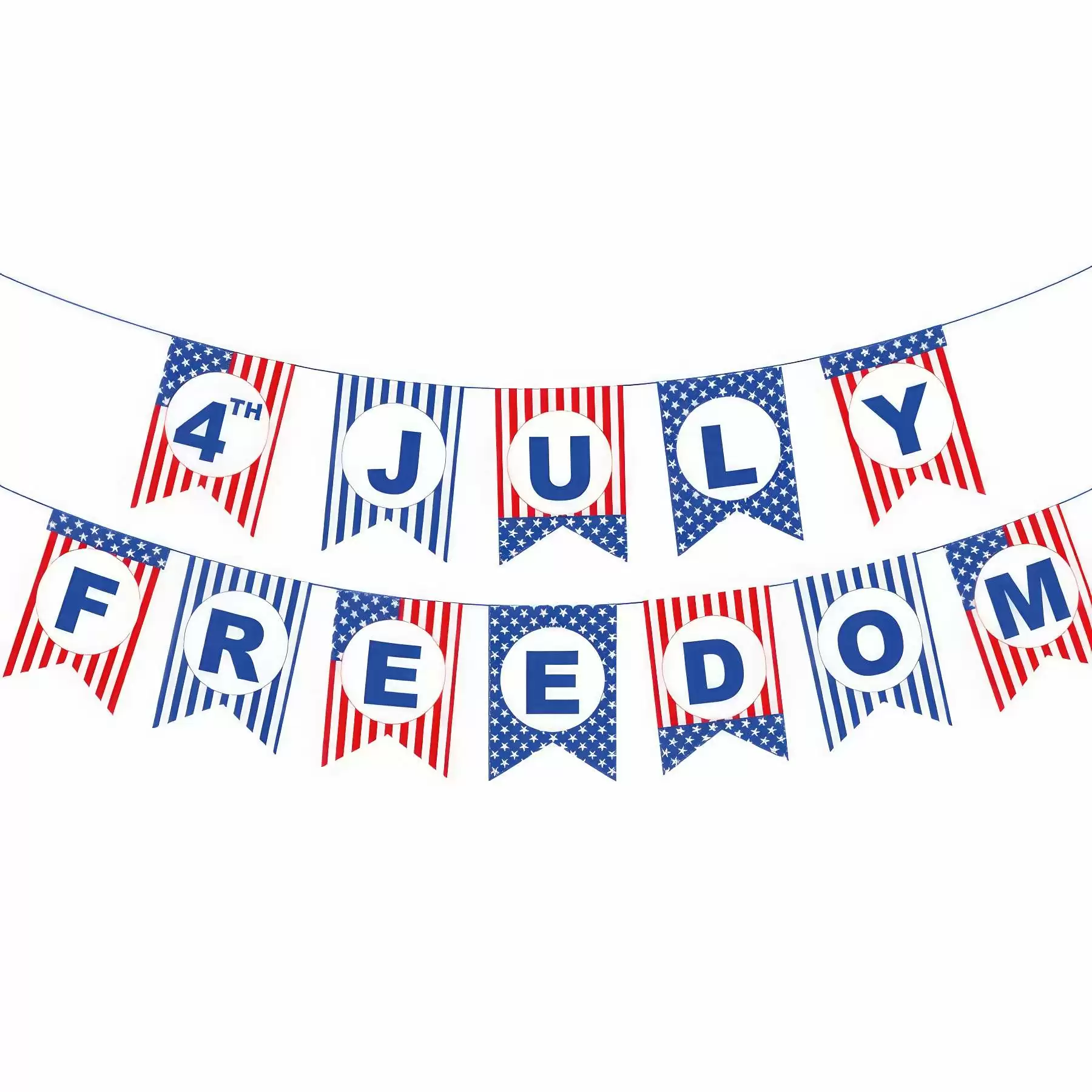 Bunting American Flag Patriotic Banner for Independence Day - Image 2