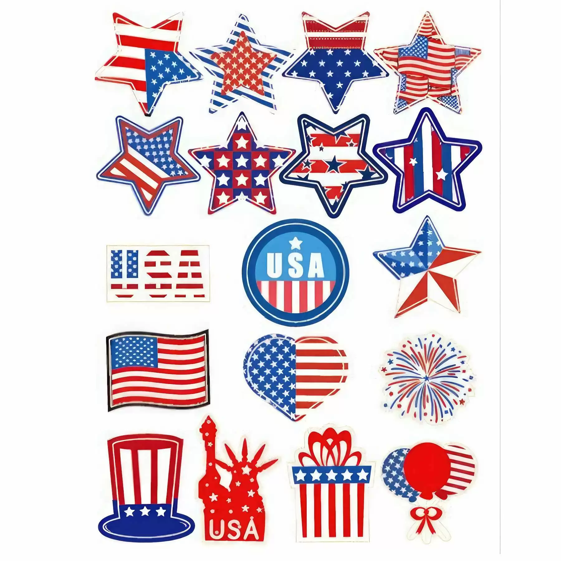 36 Pcs Patriotic Stickers for 4th July Independence Day - Image 2