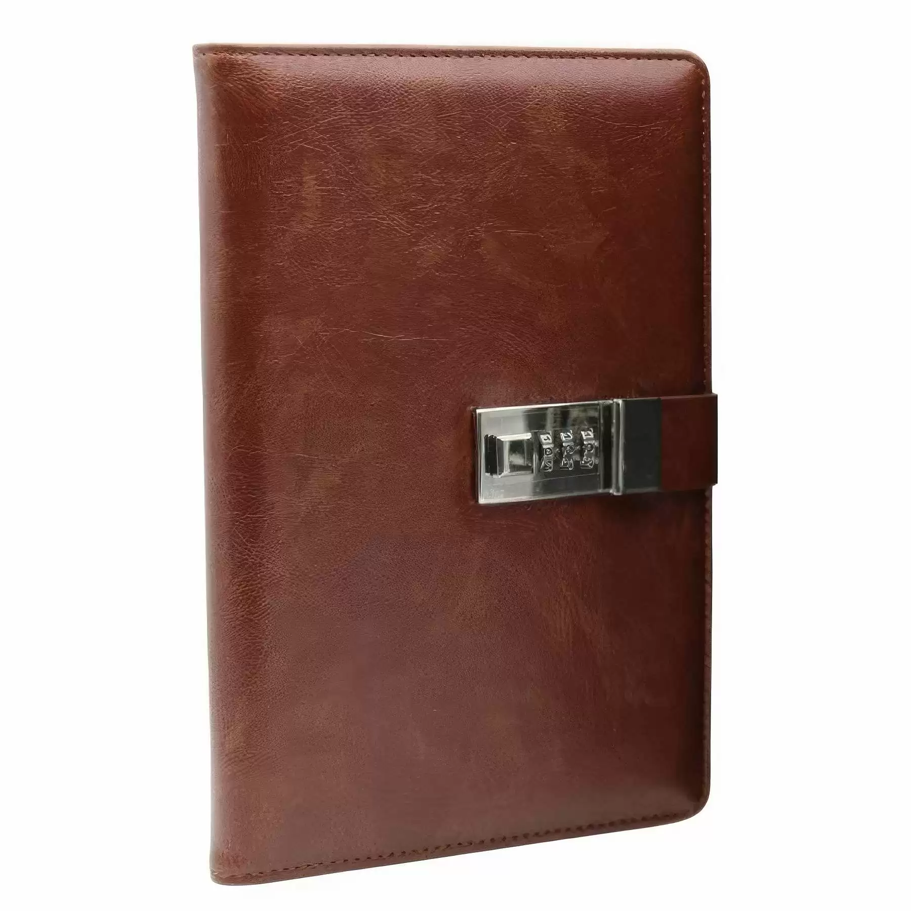 A5 PU Leather Notebooks with Lock - Image 2