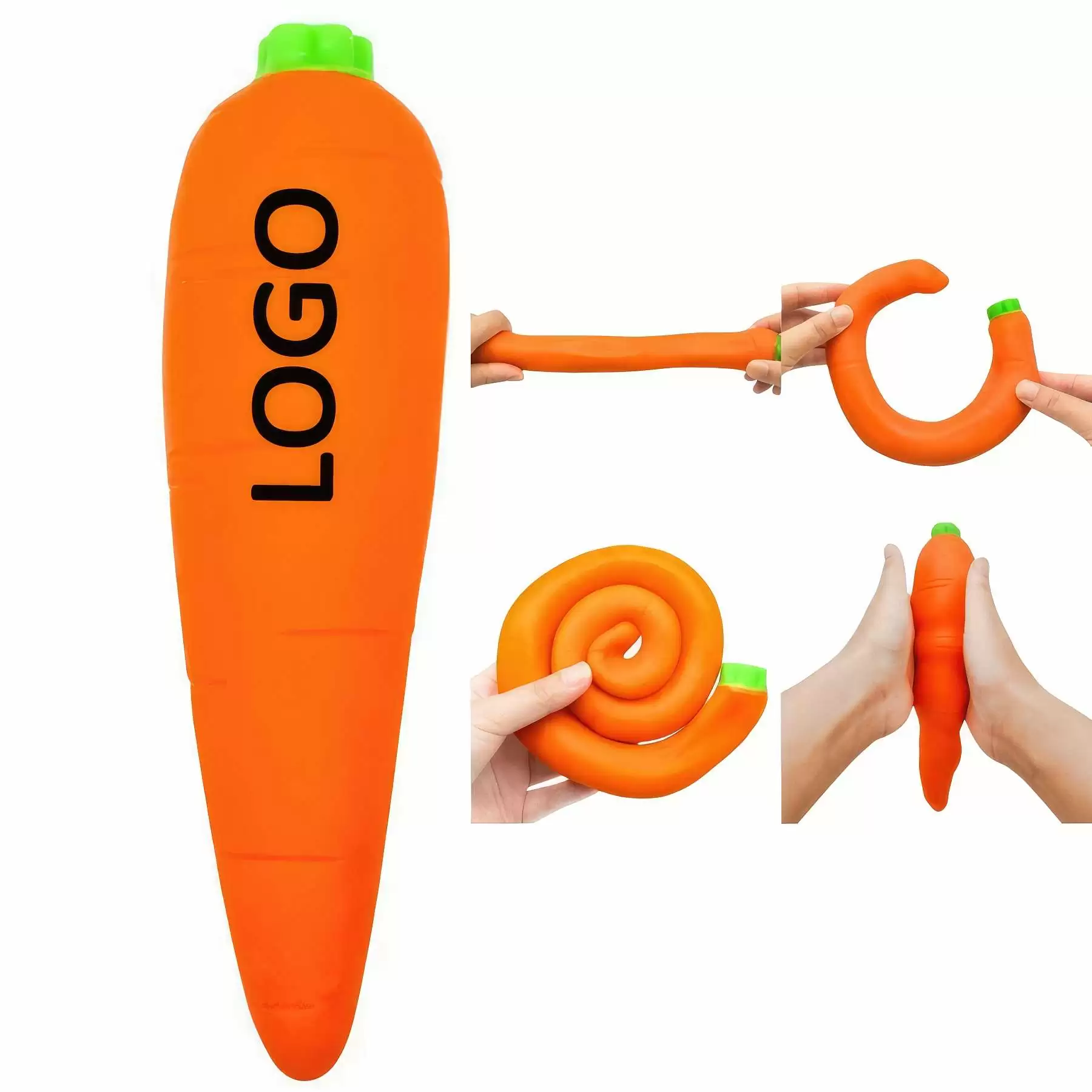 Custom Squeezing Fidget Carrot Toys
