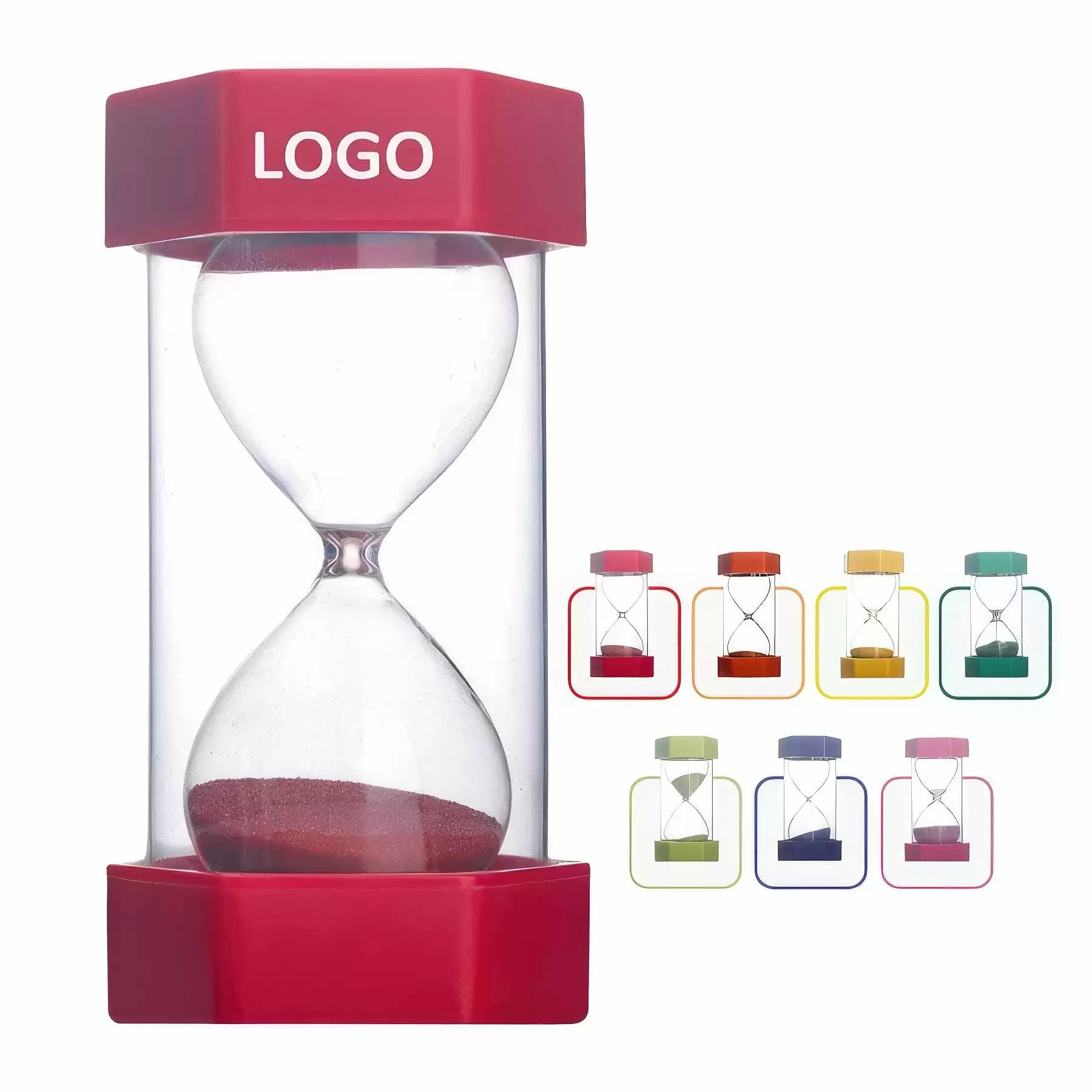 Colorful 5/10/15/30/45/60 Minutes Sand Glass Timer