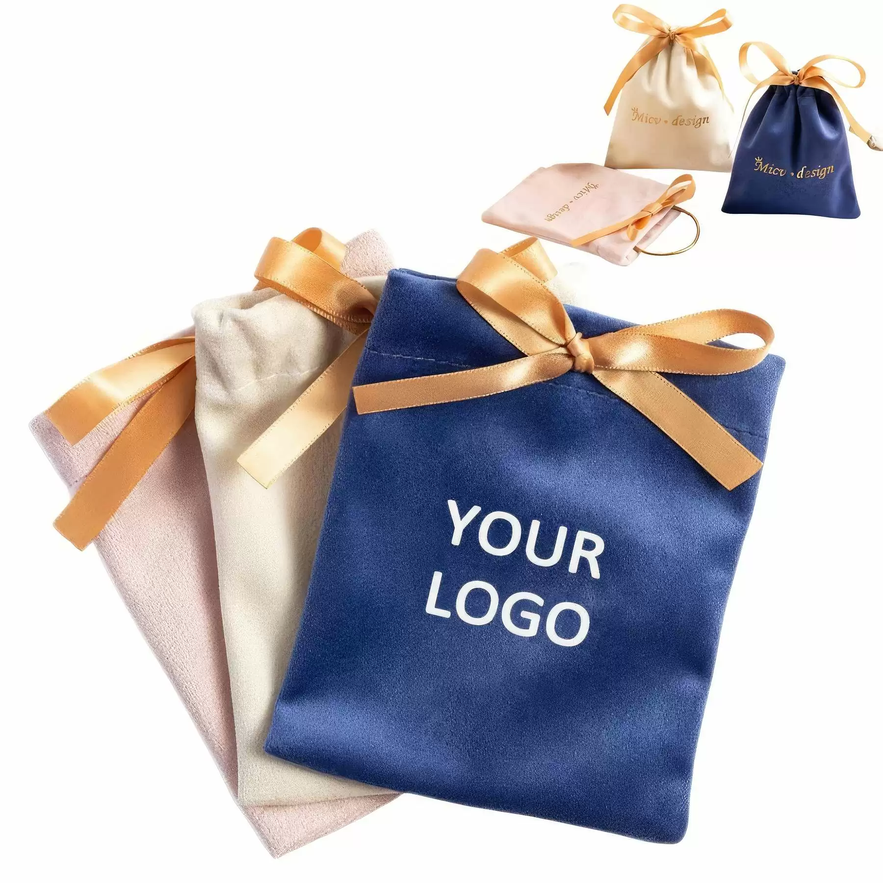 Gift Fabric Package Drawstring Bags Jewelry Velvet Pouches