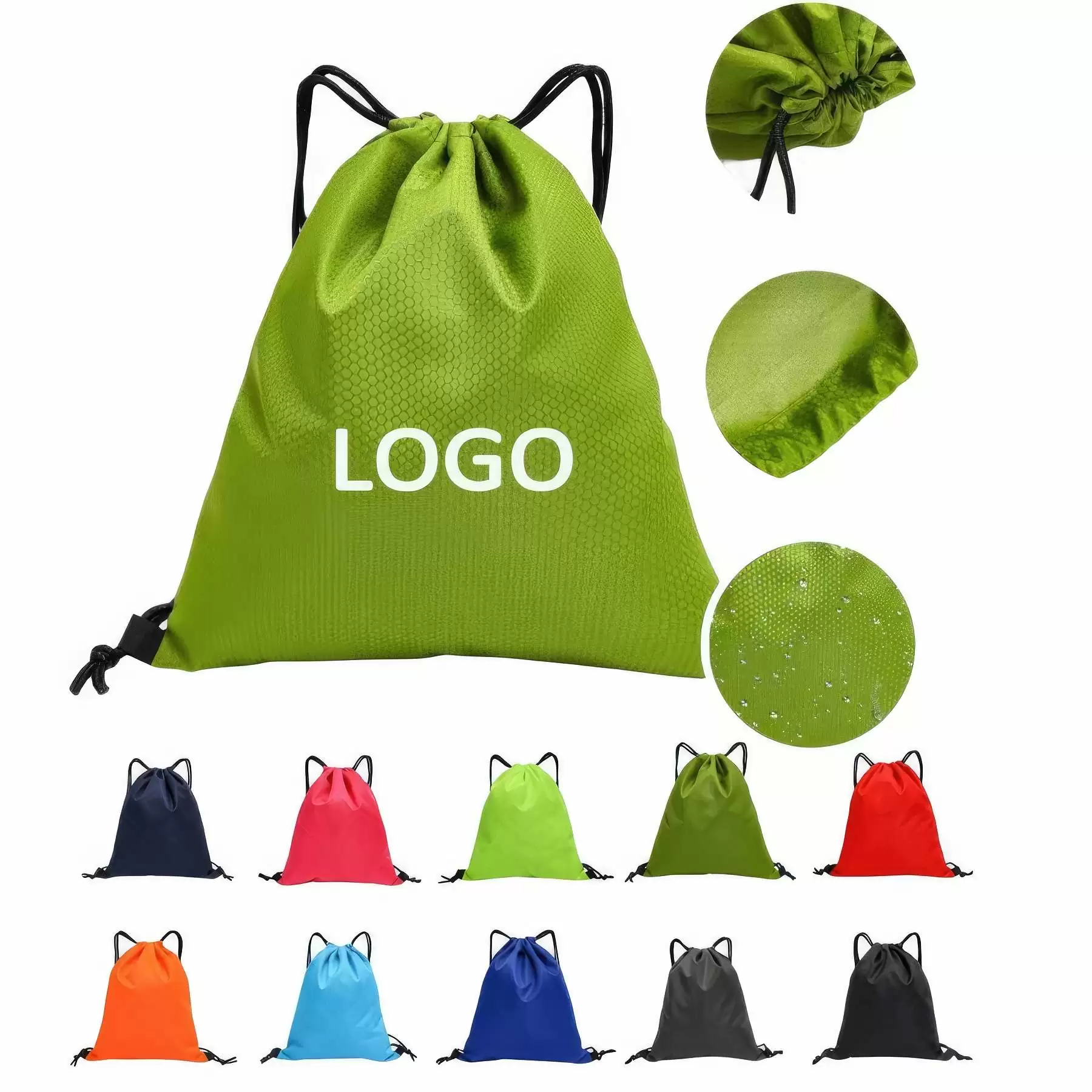 Durable Waterproof Drawstring Backpack Bags