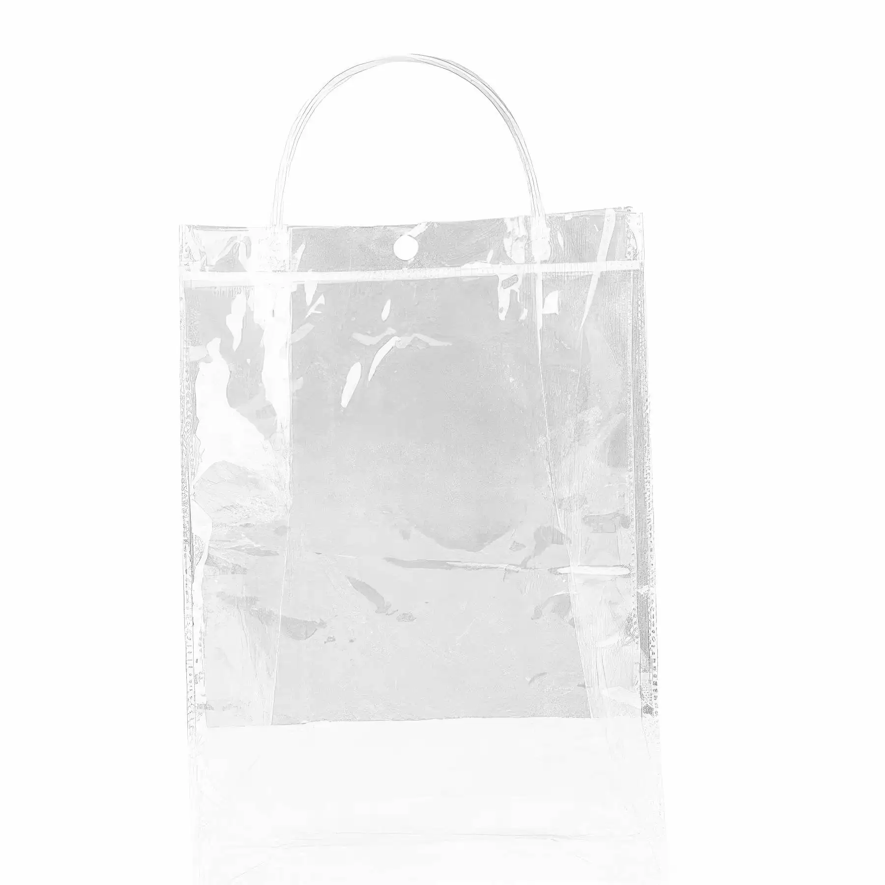 Reusable Transparent PVC Gift Wrap Tote Bag - Image 2