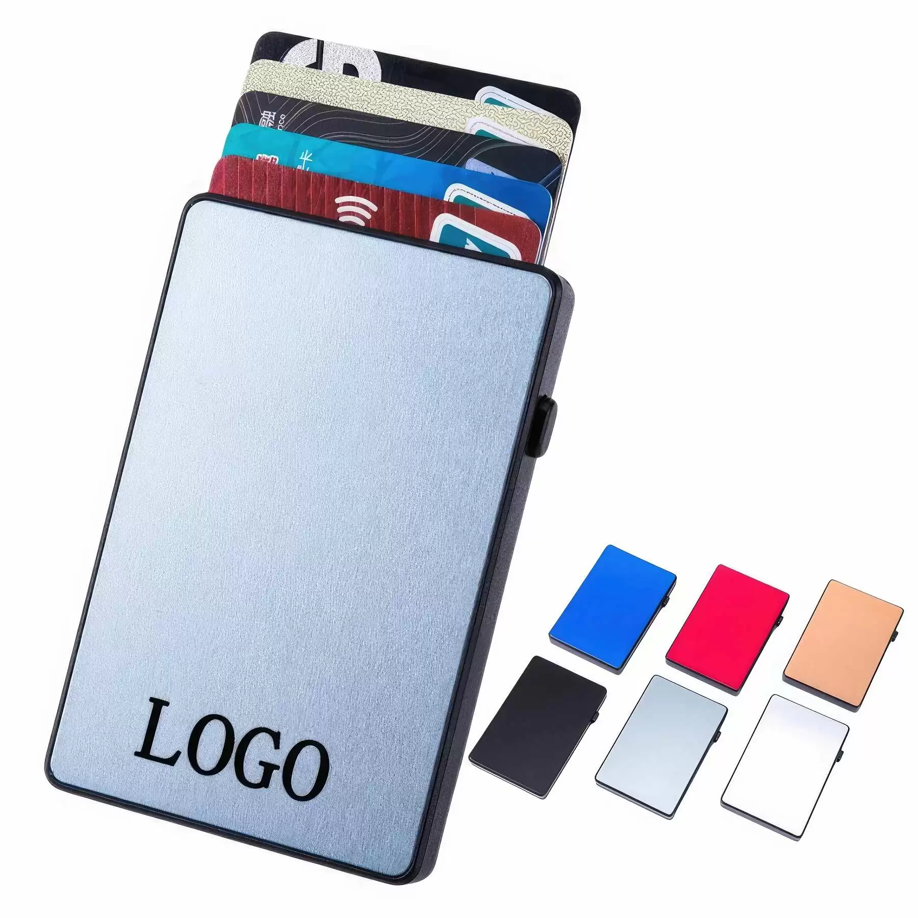 Pop up Card Holder for Men RFID Blocking