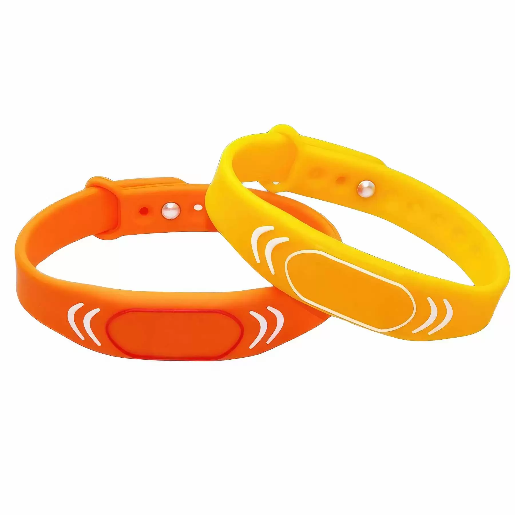 RFID Rewritable Writable Silicone Wristband Black Adult Size - Image 2