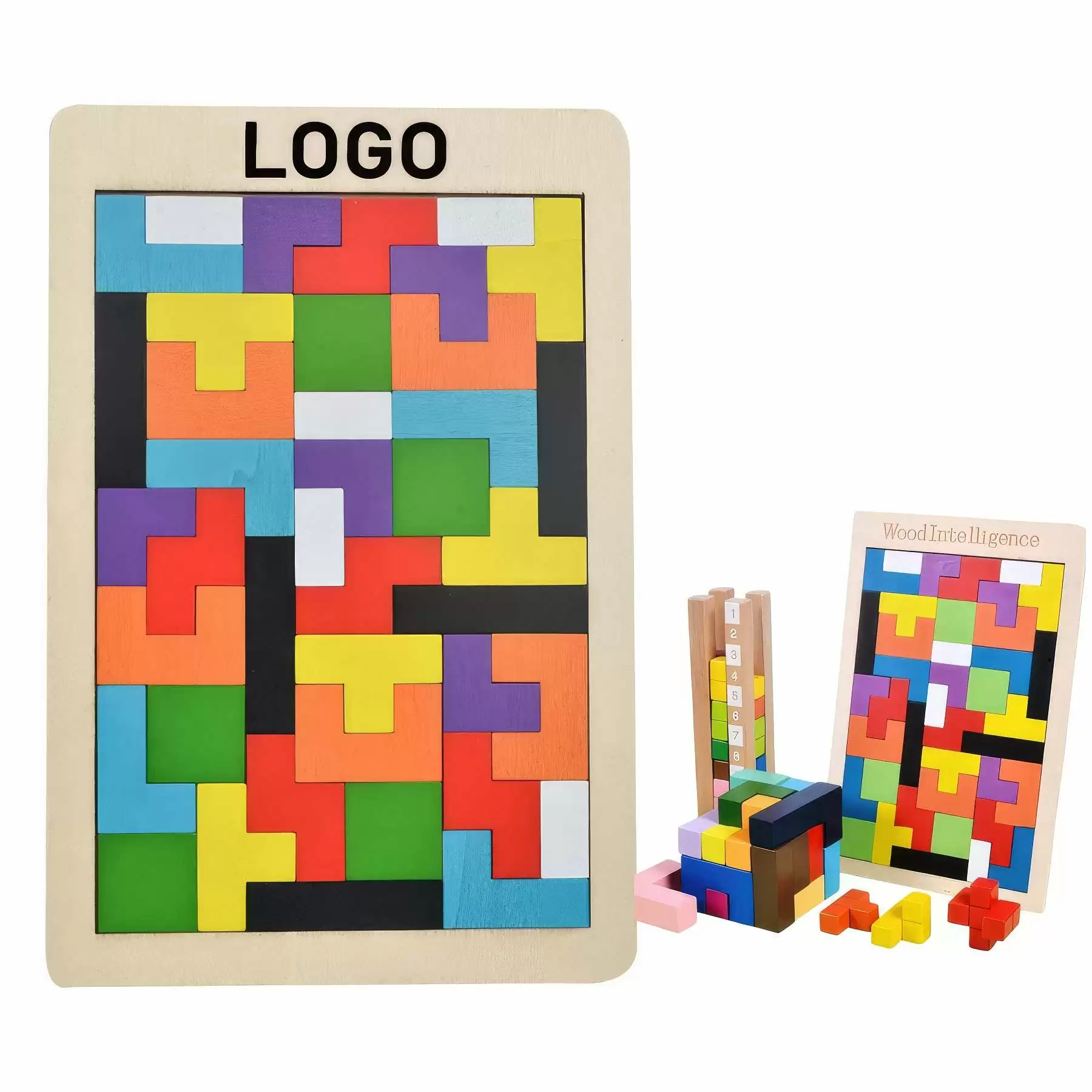 Wooden Blocks Puzzle Educational Gift for Teens