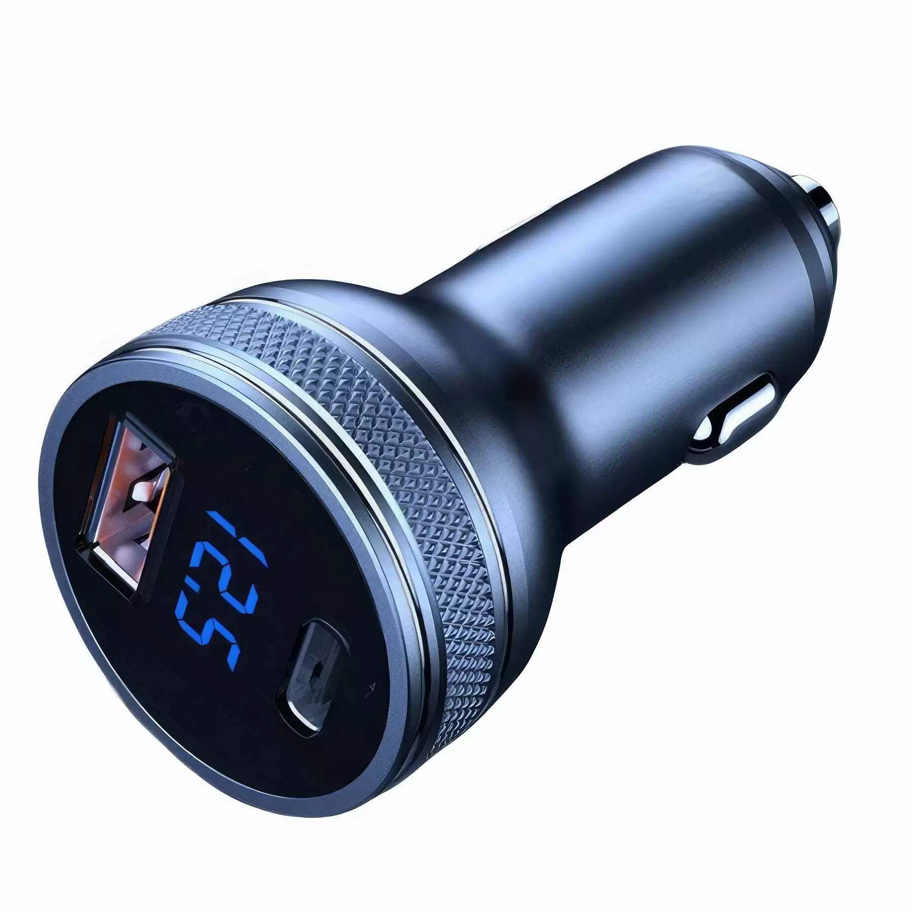 36W Car Charger Dual Port Type C and 2.4a USB A - Image 2