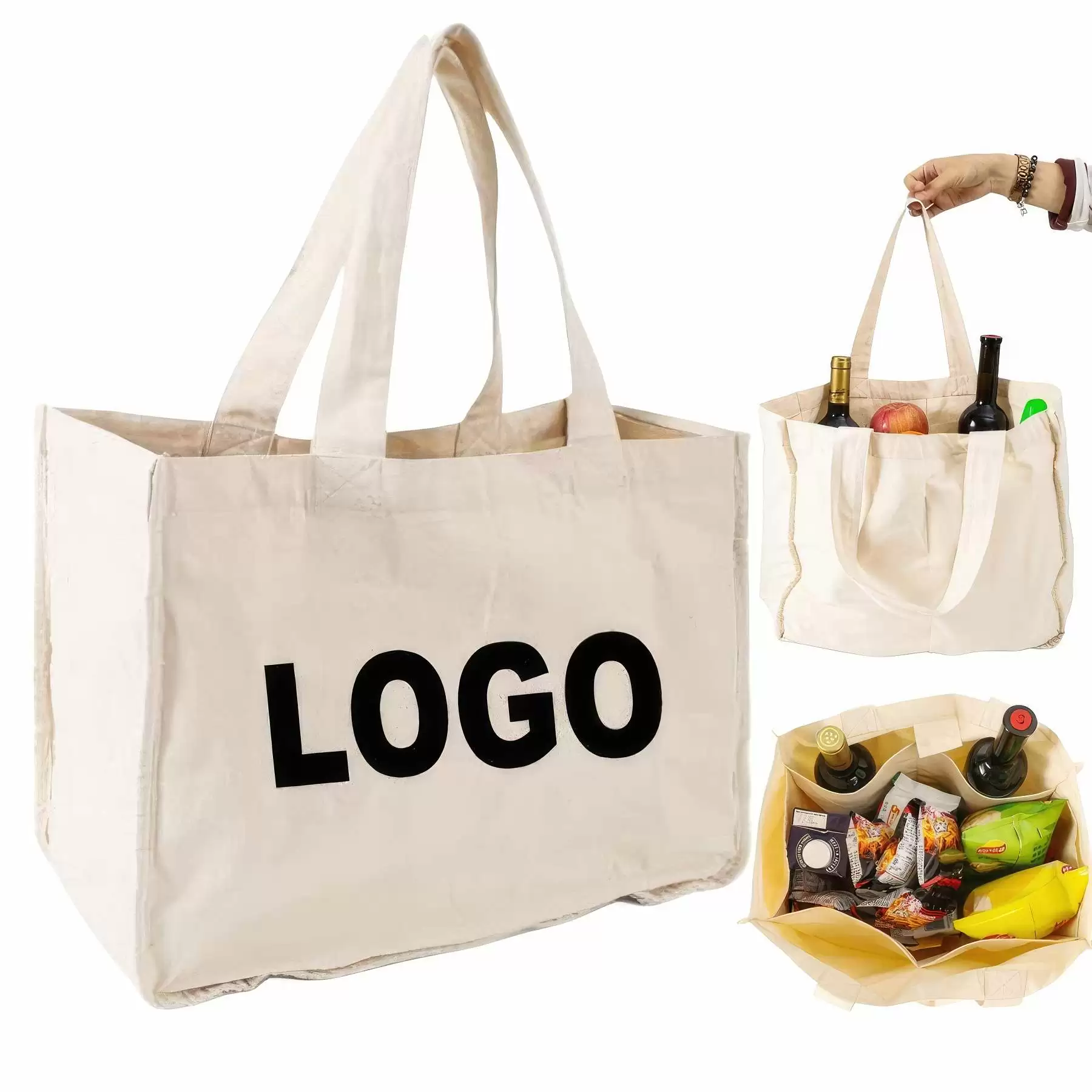 Custom Canvas Grocery Bag