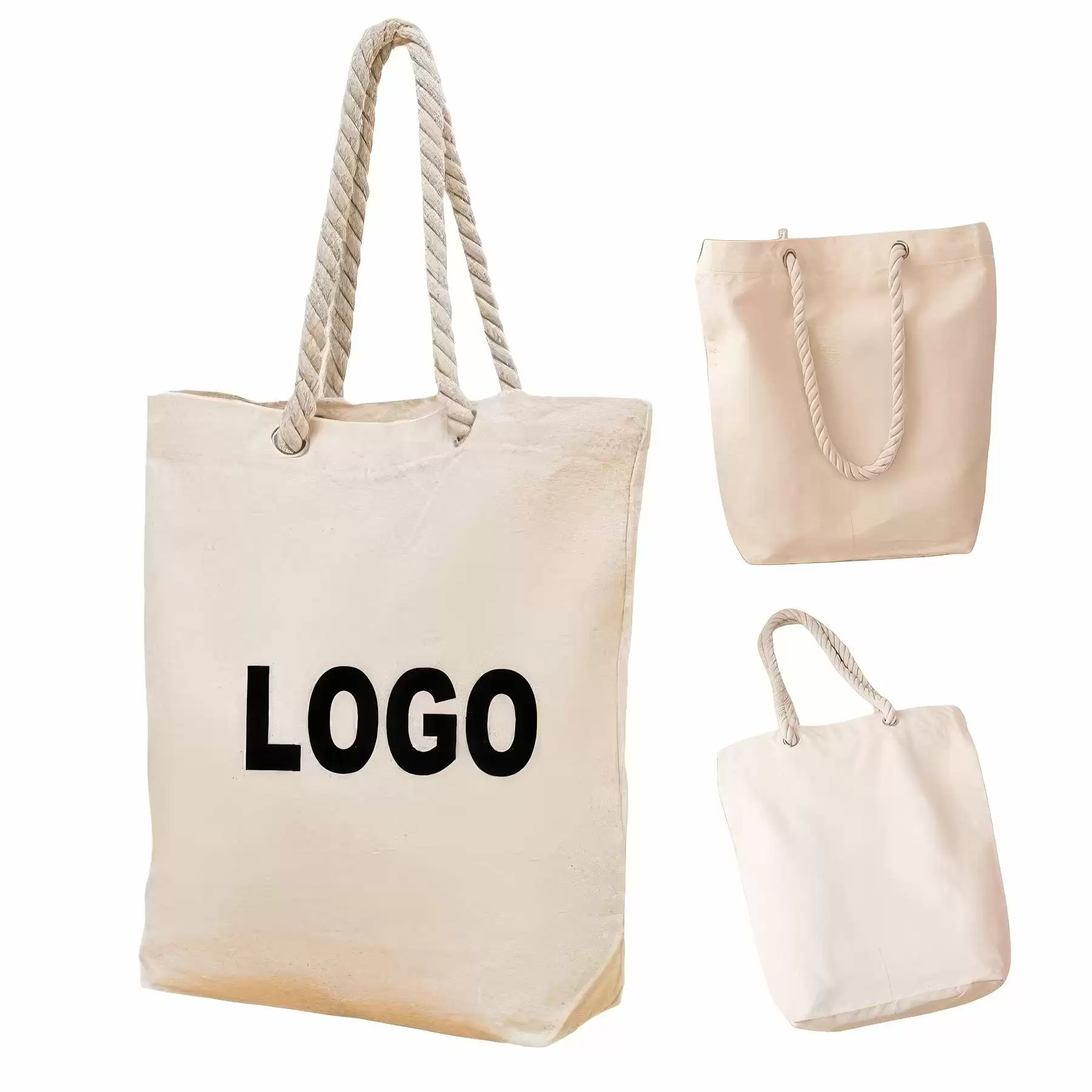 Custon tote bag with Twine handle