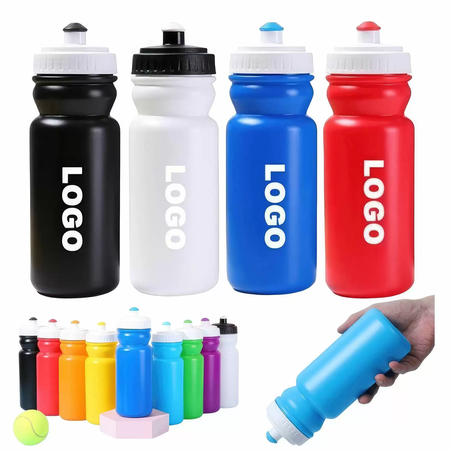Custom 20 OZ Bike Water Bottles